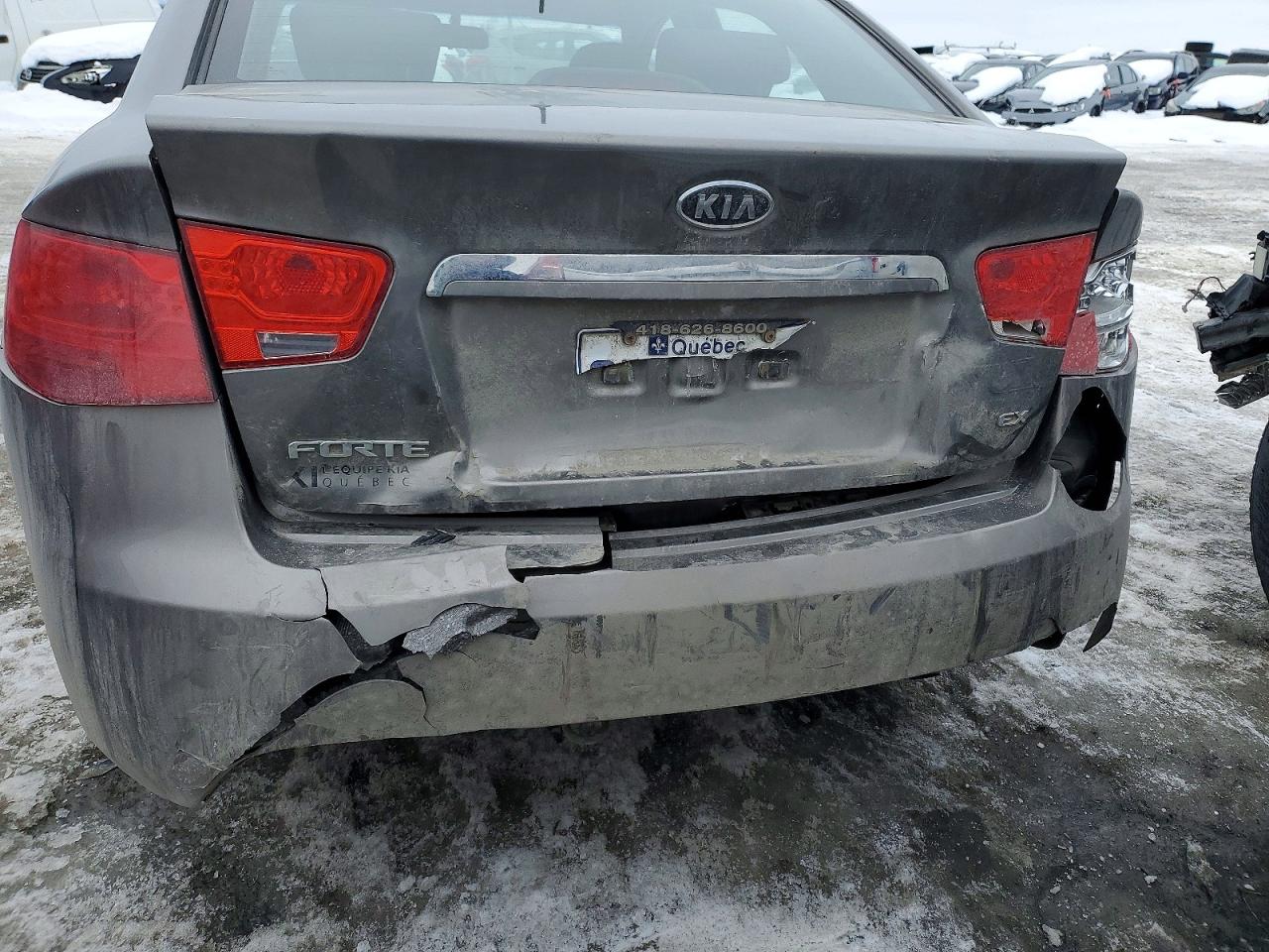 2012 Kia Forte Ex Gray vin: KNAFU4A26C5635931