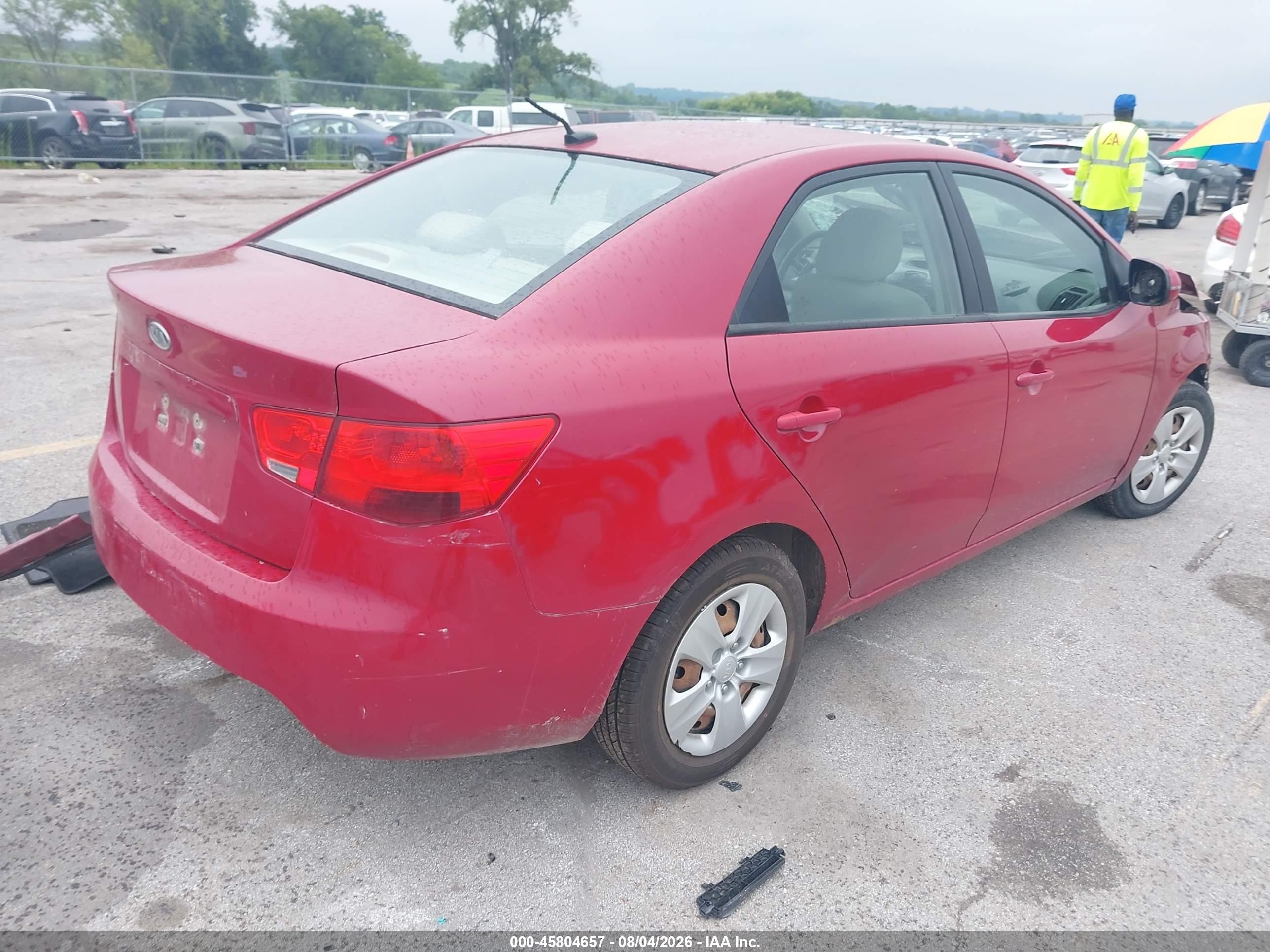 2013 Kia Forte Ex Red vin: KNAFU4A26D5696309