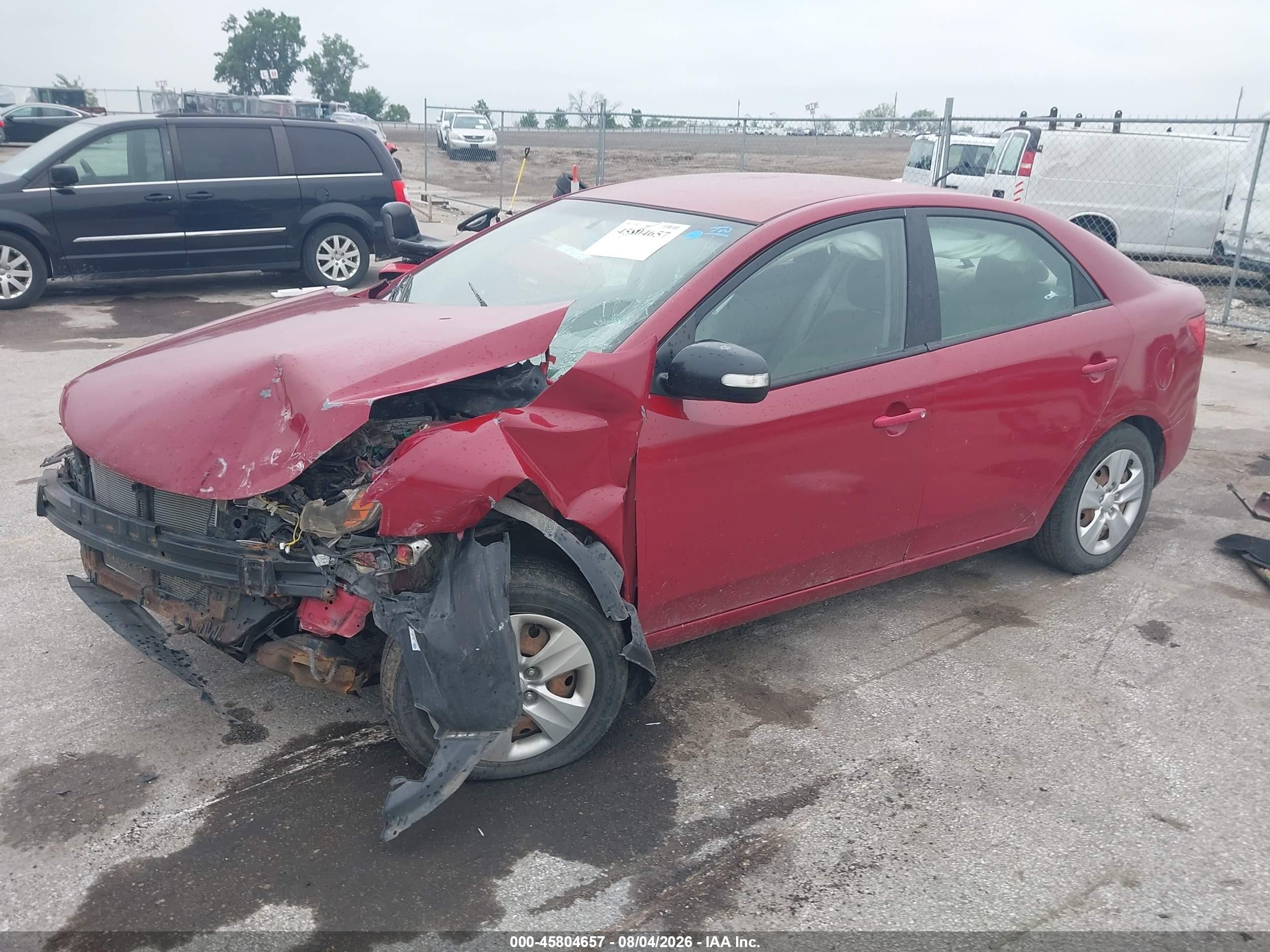 2013 Kia Forte Ex Red vin: KNAFU4A26D5696309