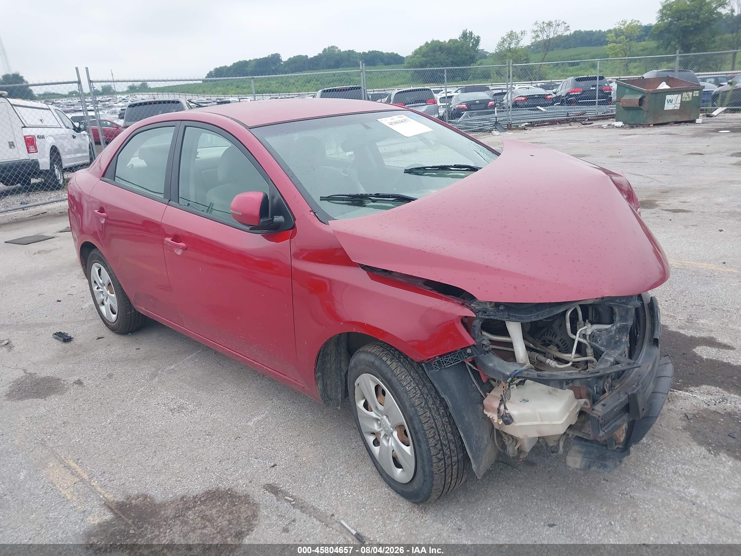 2013 Kia Forte Ex Red vin: KNAFU4A26D5696309
