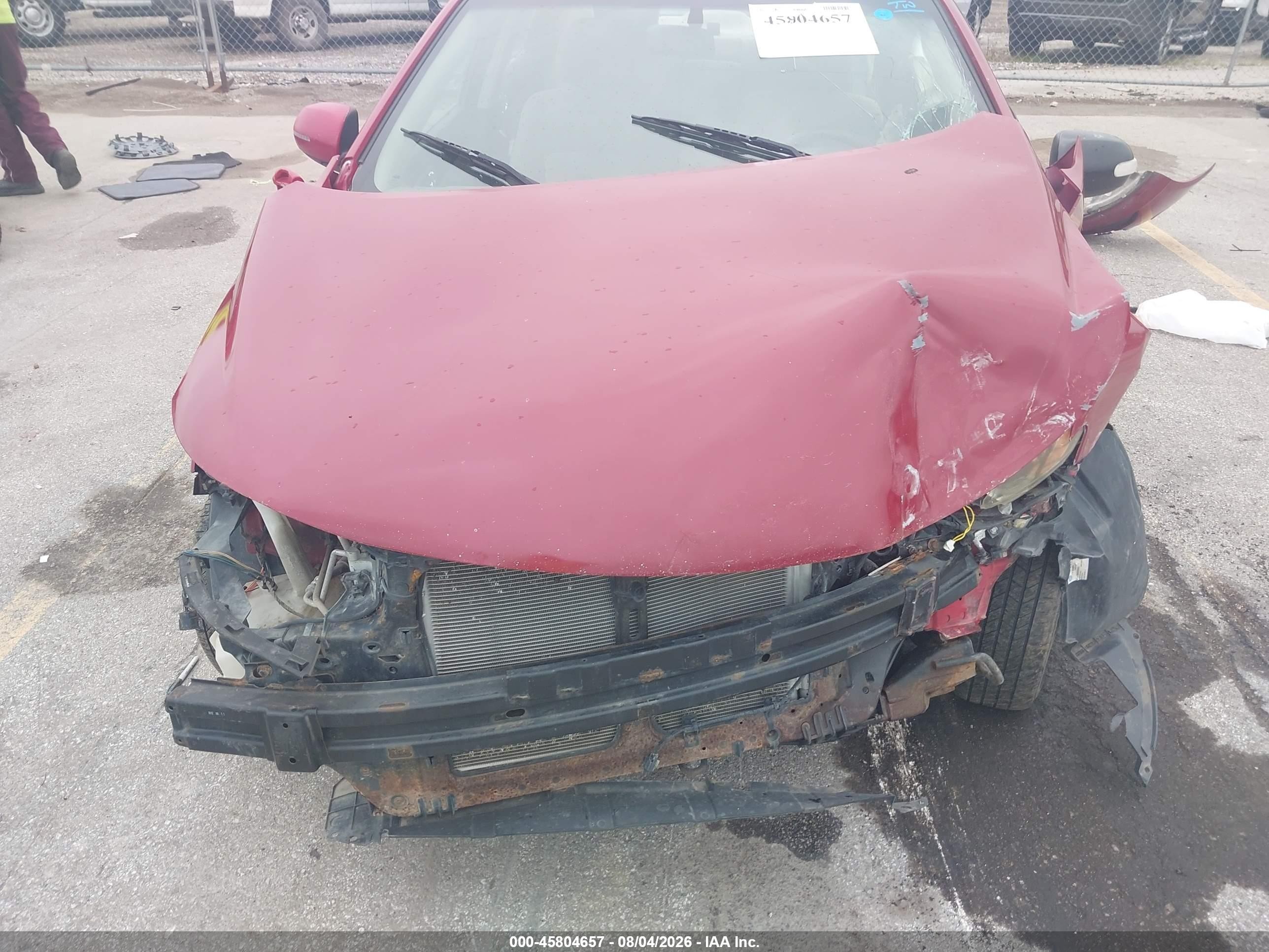 2013 Kia Forte Ex Red vin: KNAFU4A26D5696309