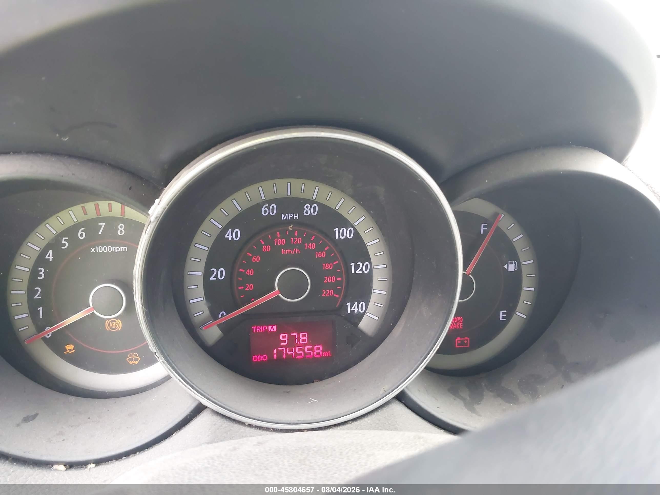 2013 Kia Forte Ex Red vin: KNAFU4A26D5696309