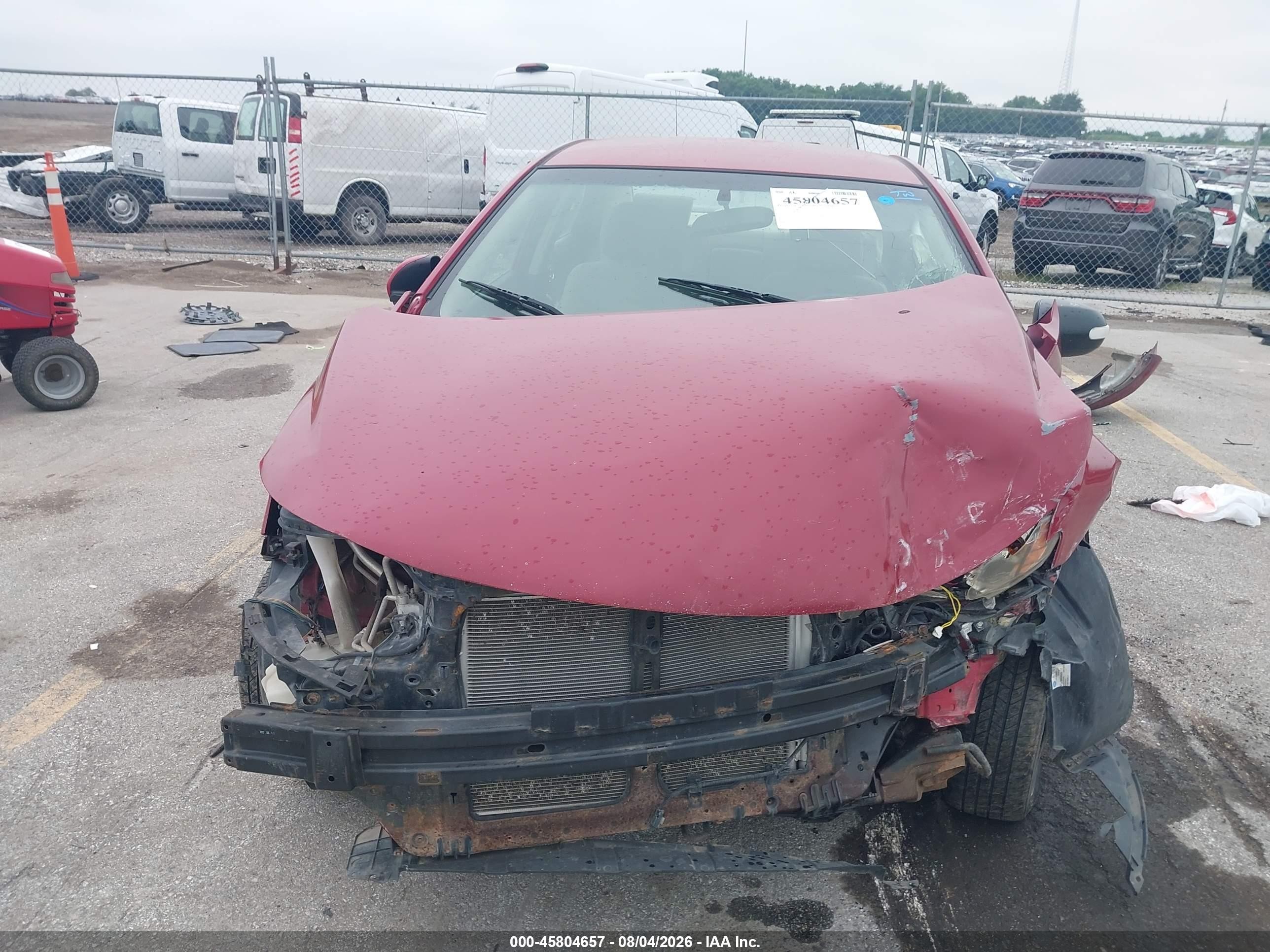 2013 Kia Forte Ex Red vin: KNAFU4A26D5696309