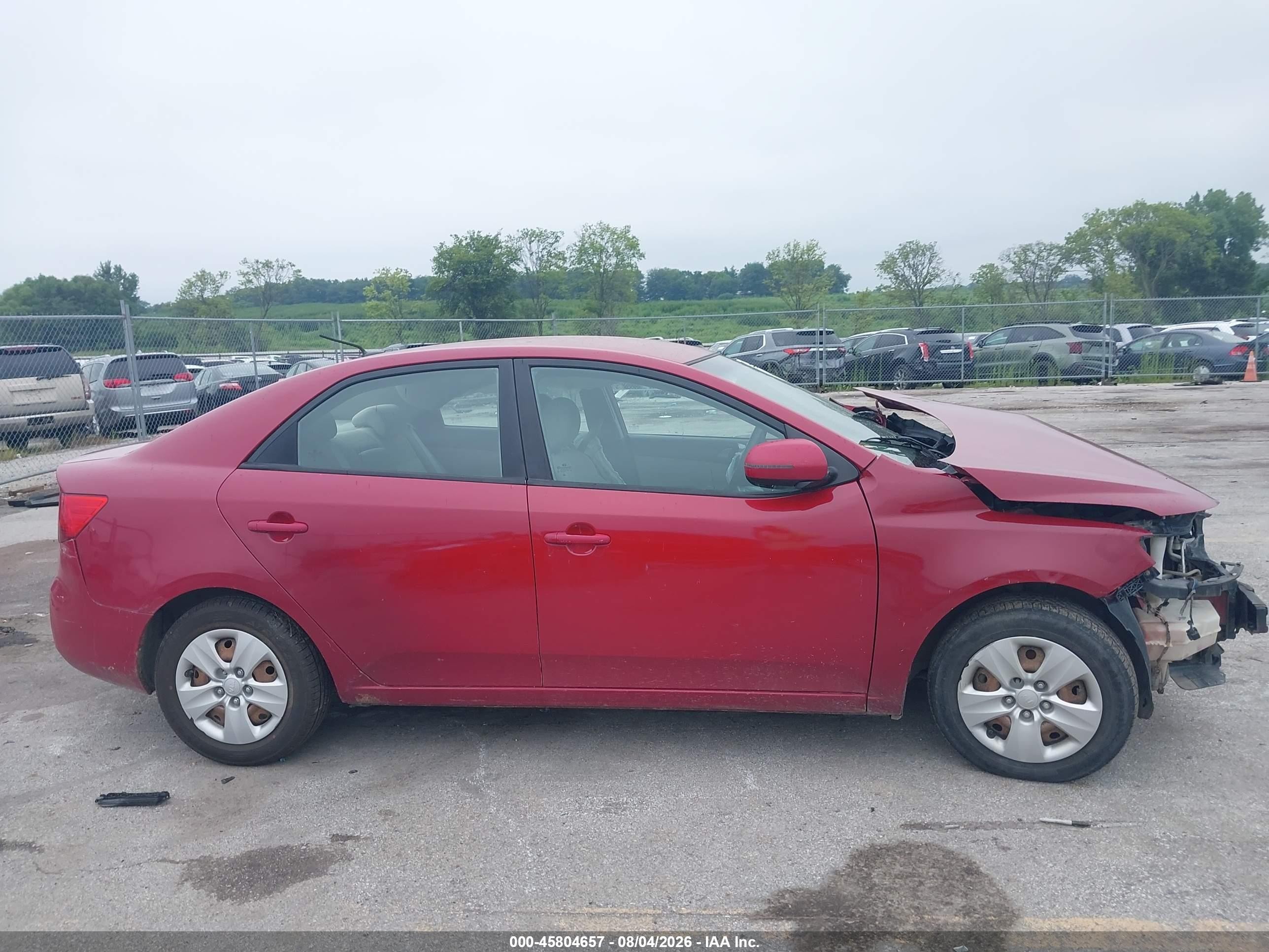2013 Kia Forte Ex Red vin: KNAFU4A26D5696309