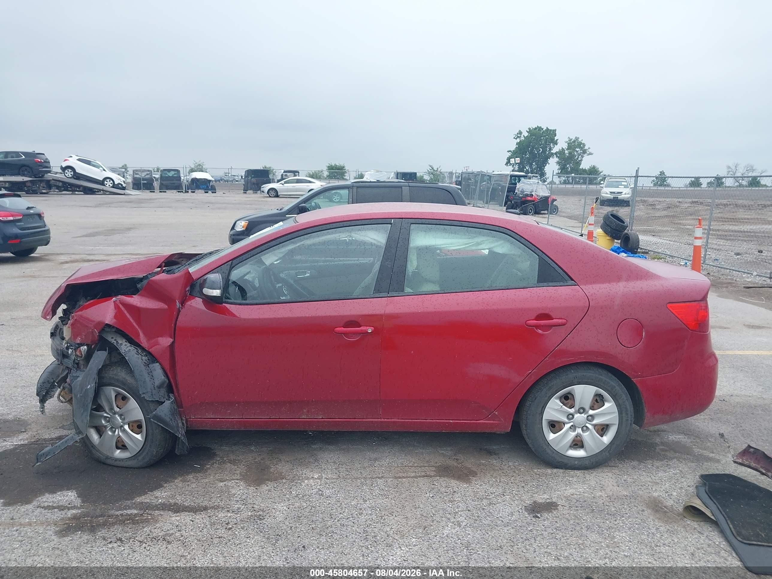2013 Kia Forte Ex Red vin: KNAFU4A26D5696309