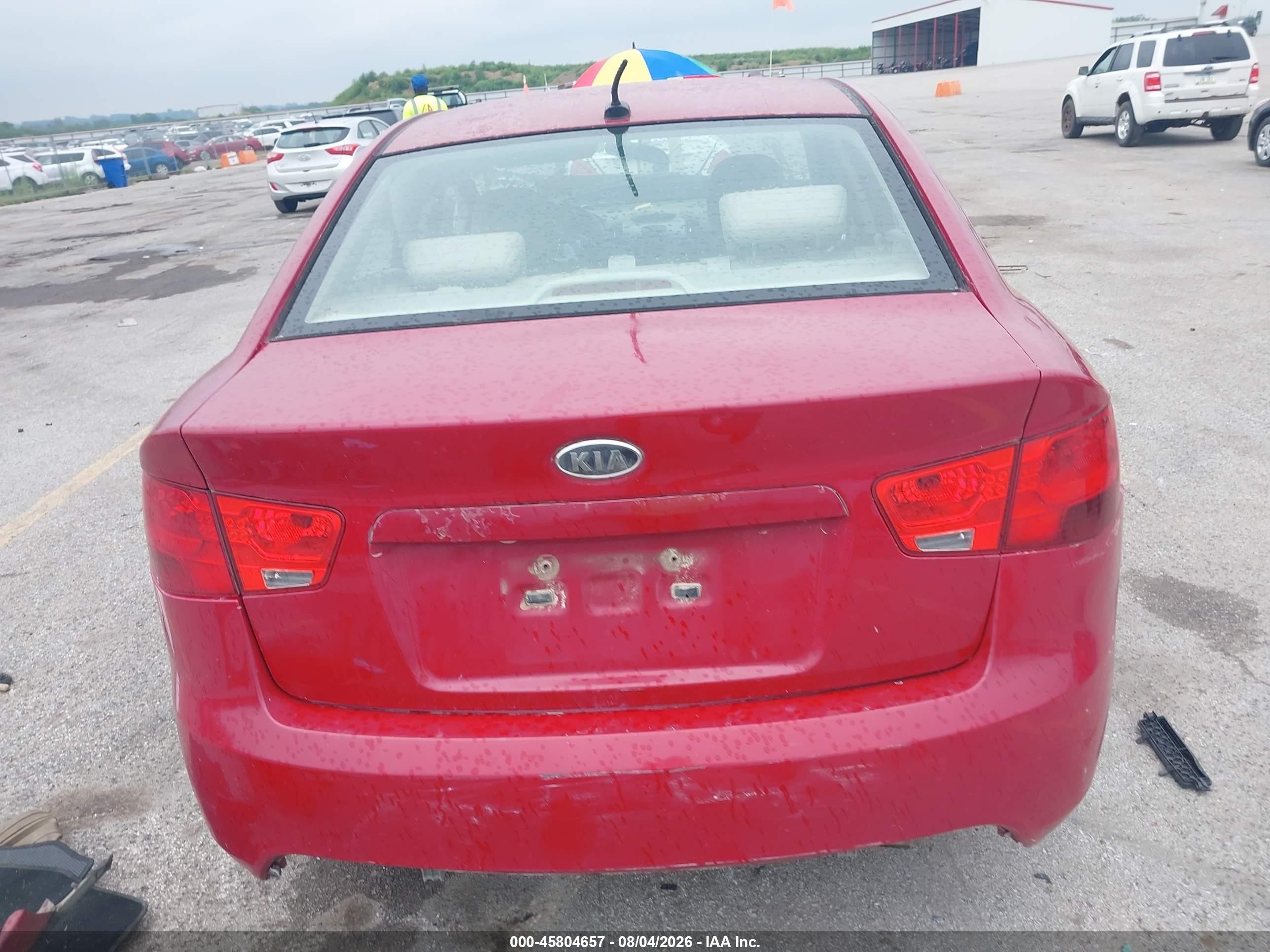 2013 Kia Forte Ex Red vin: KNAFU4A26D5696309