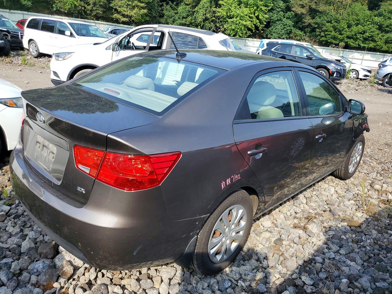 2013 Kia Forte Ex Brown vin: KNAFU4A26D5704117