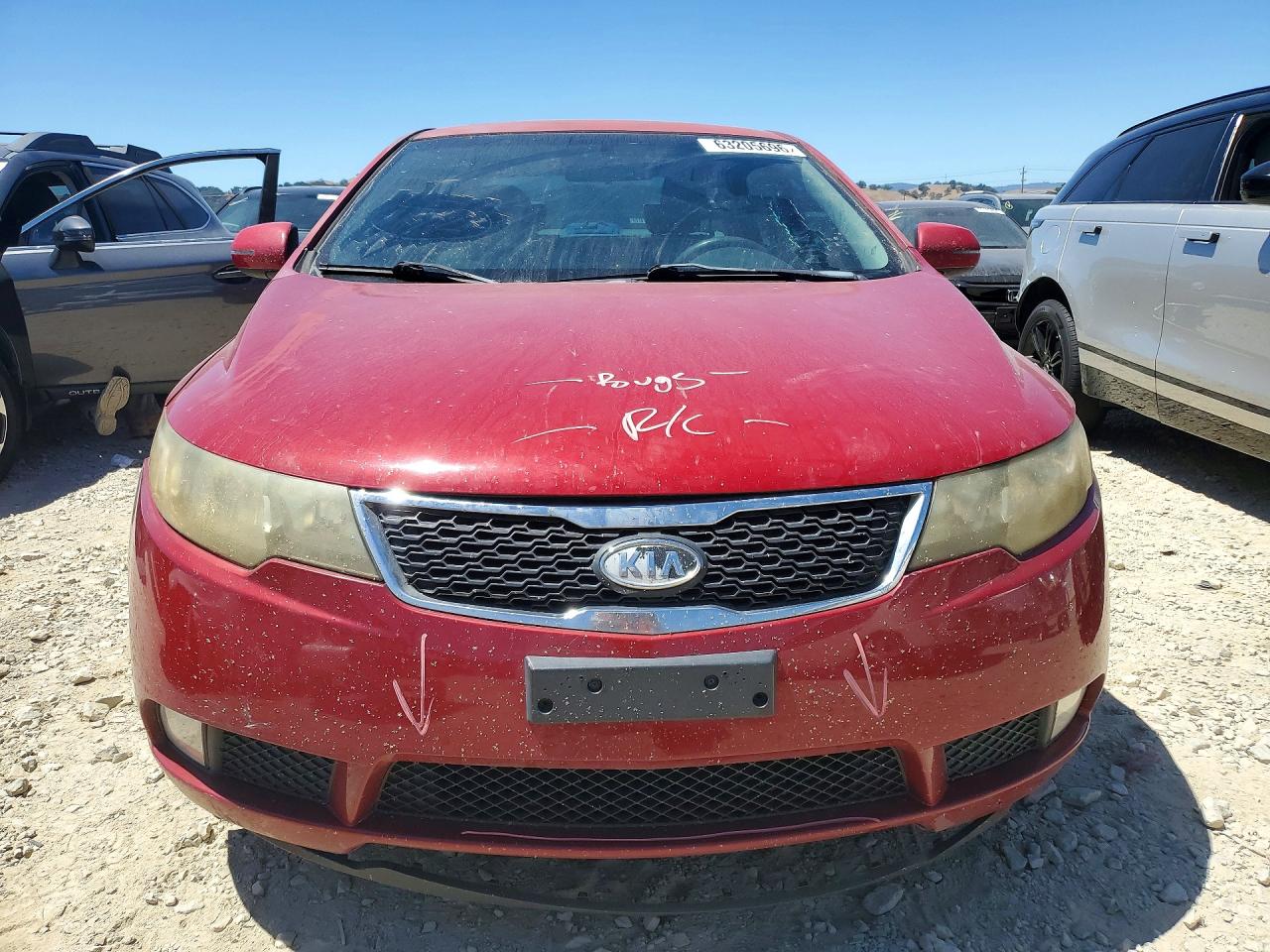2013 Kia Forte Ex Red vin: KNAFU4A26D5728238