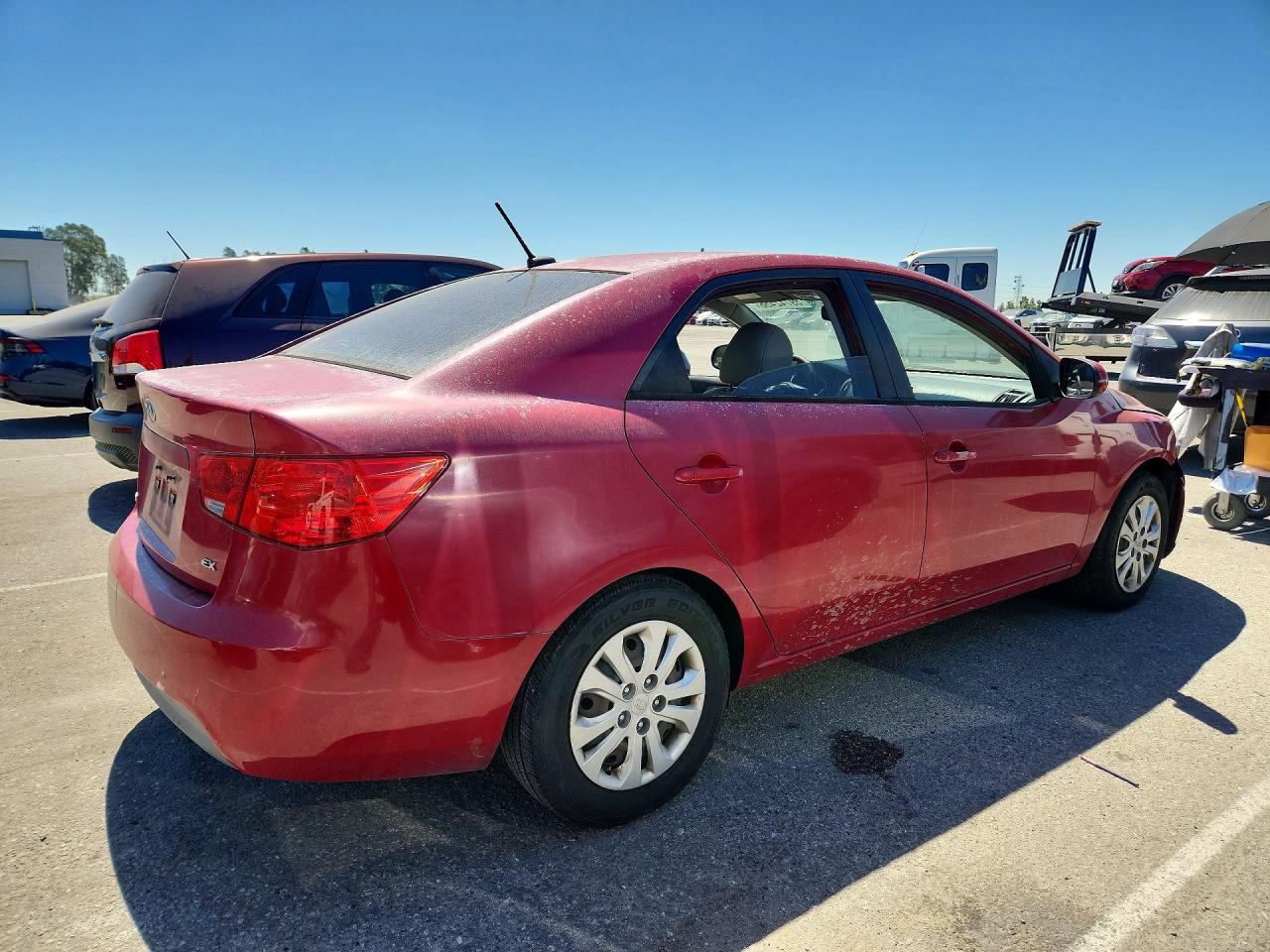 2013 Kia Forte Ex Red vin: KNAFU4A26D5740230