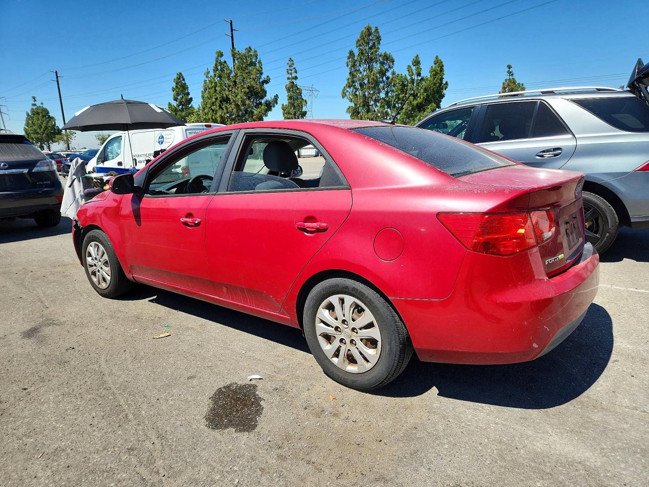 2013 Kia Forte Ex Red vin: KNAFU4A26D5740230