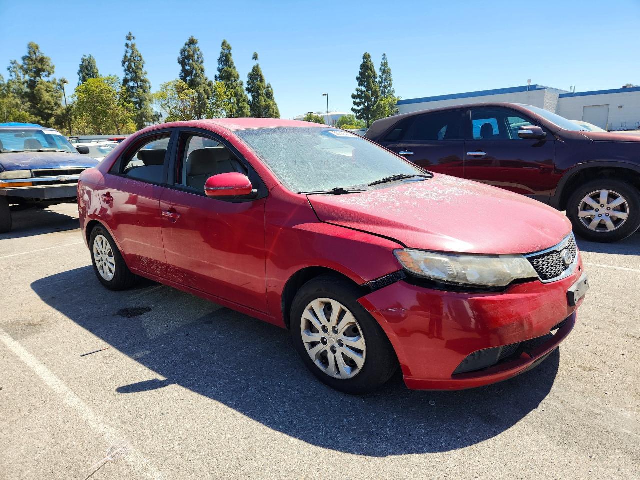 2013 Kia Forte Ex Red vin: KNAFU4A26D5740230