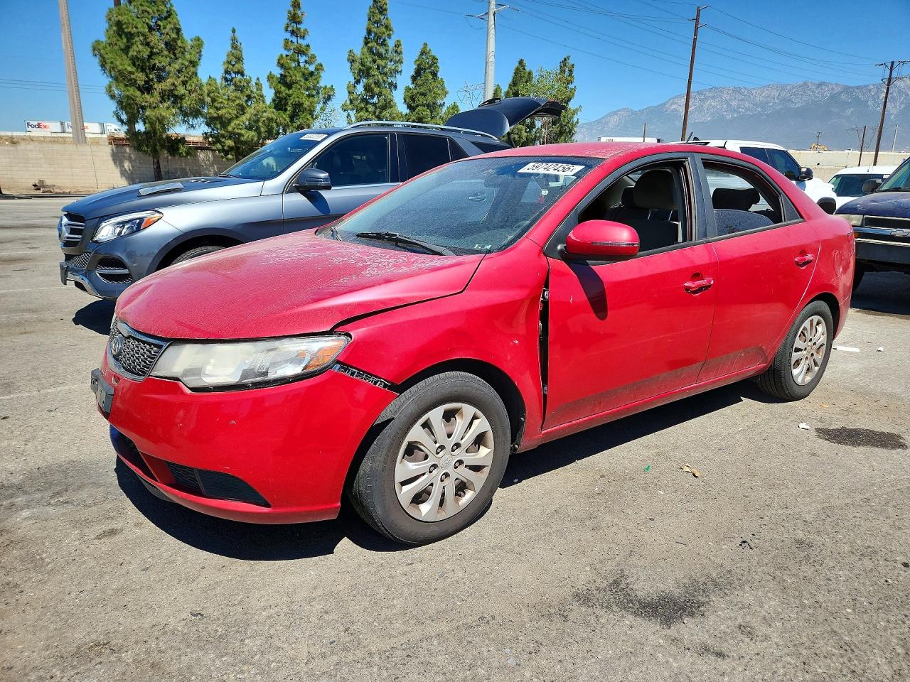 2013 Kia Forte Ex Red vin: KNAFU4A26D5740230