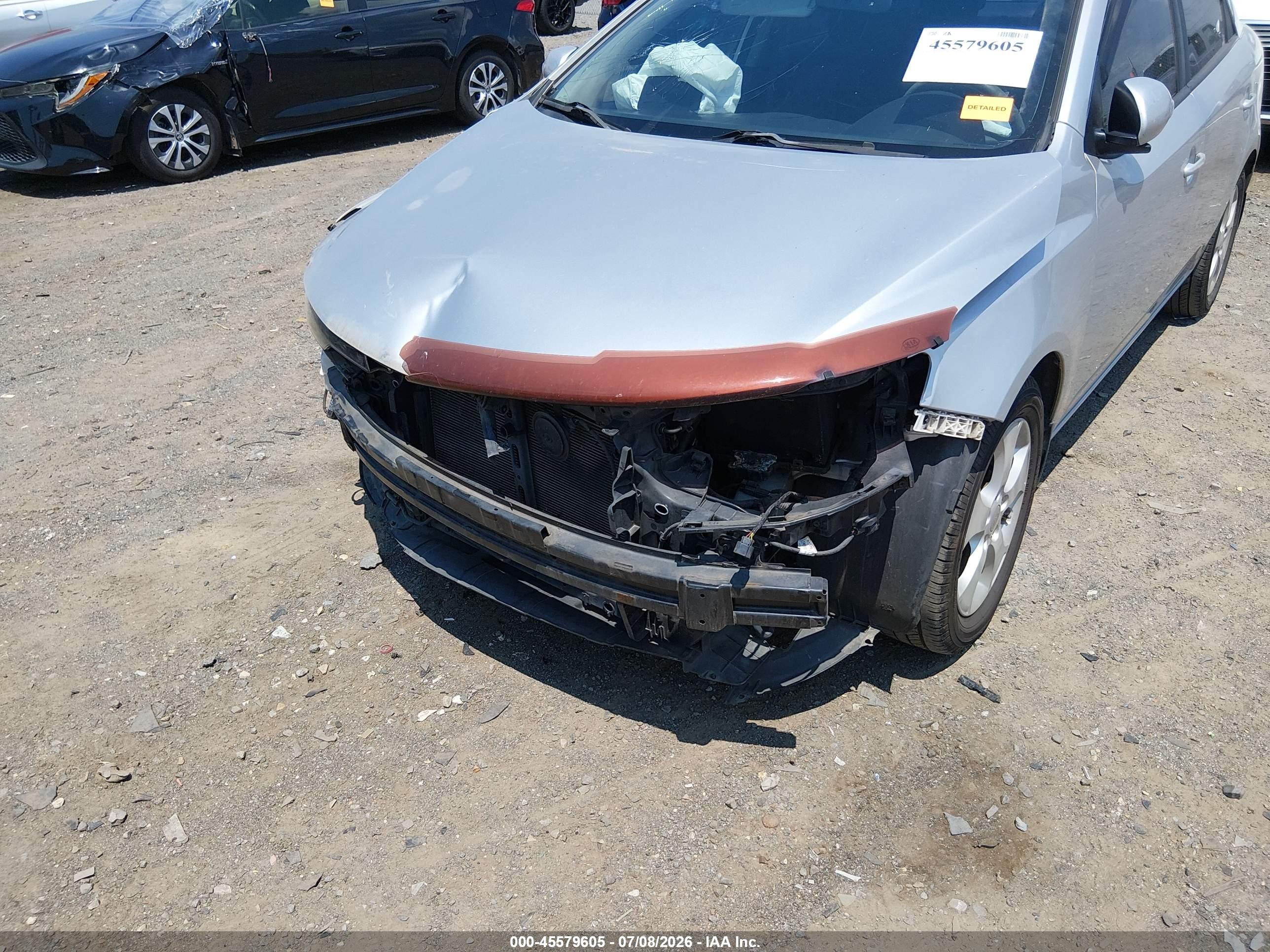 2010 Kia Forte Ex Silver vin: KNAFU4A27A5055164