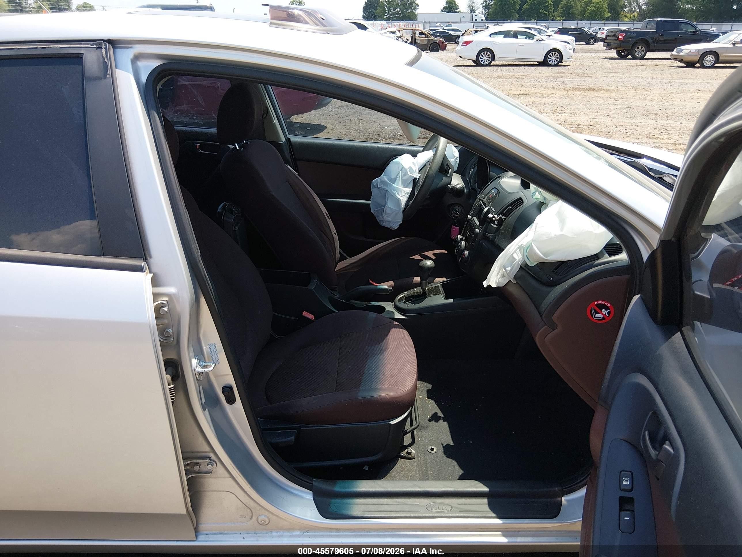 2010 Kia Forte Ex Silver vin: KNAFU4A27A5055164