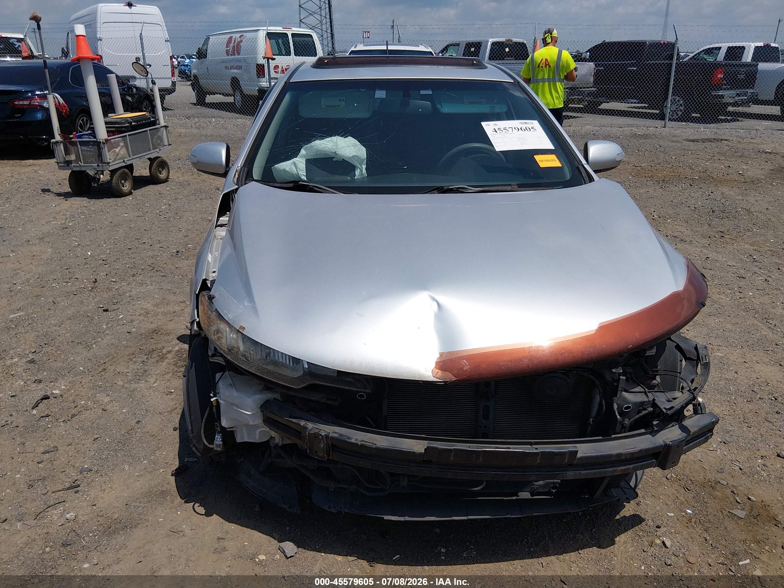2010 Kia Forte Ex Silver vin: KNAFU4A27A5055164