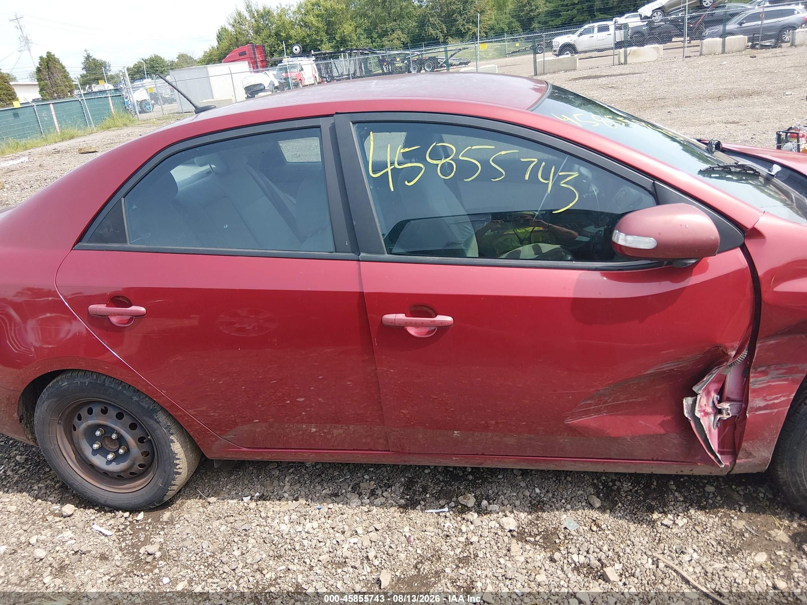 2010 Kia Forte Ex Красный vin: KNAFU4A27A5065371