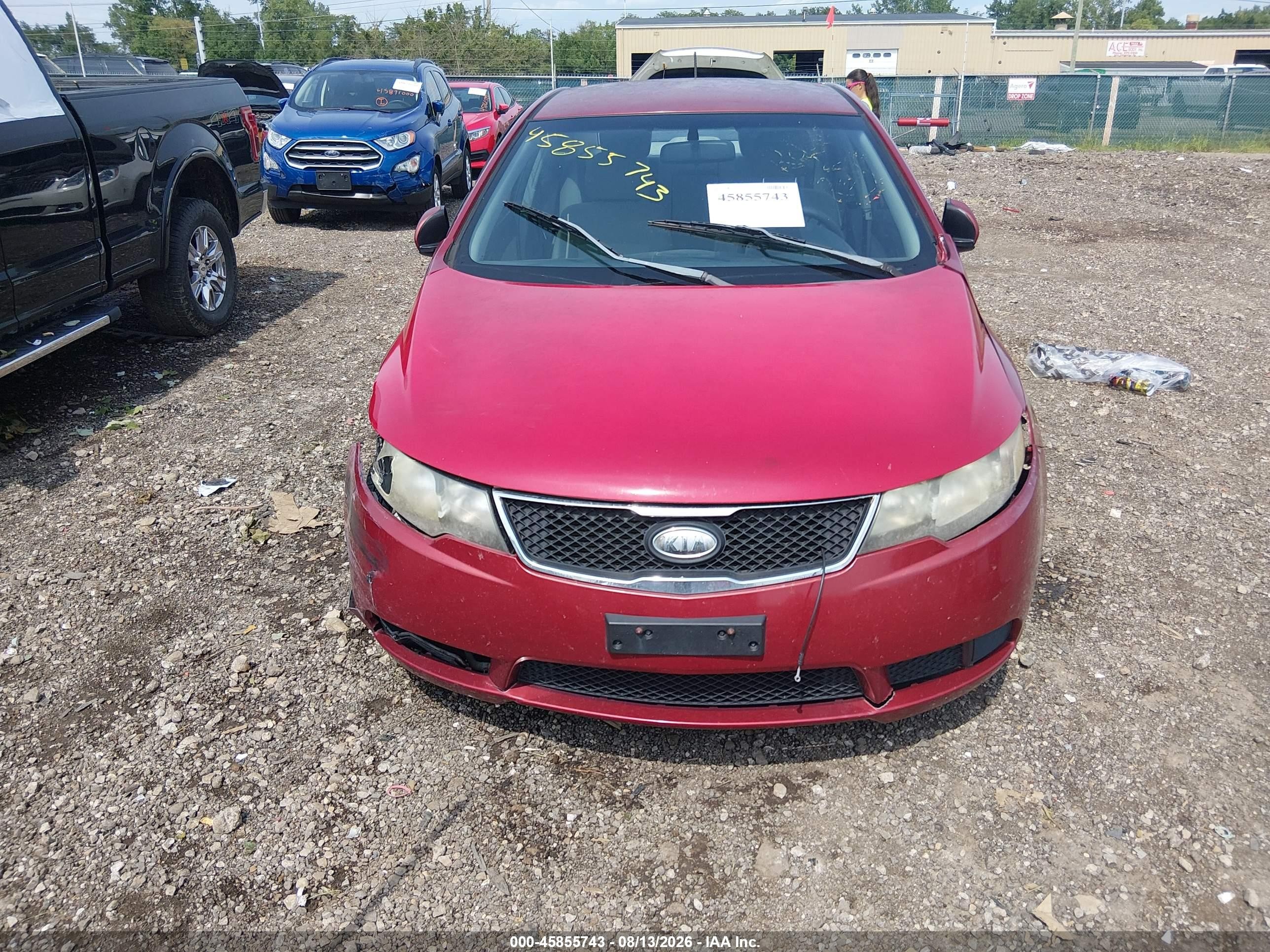2010 Kia Forte Ex Красный vin: KNAFU4A27A5065371