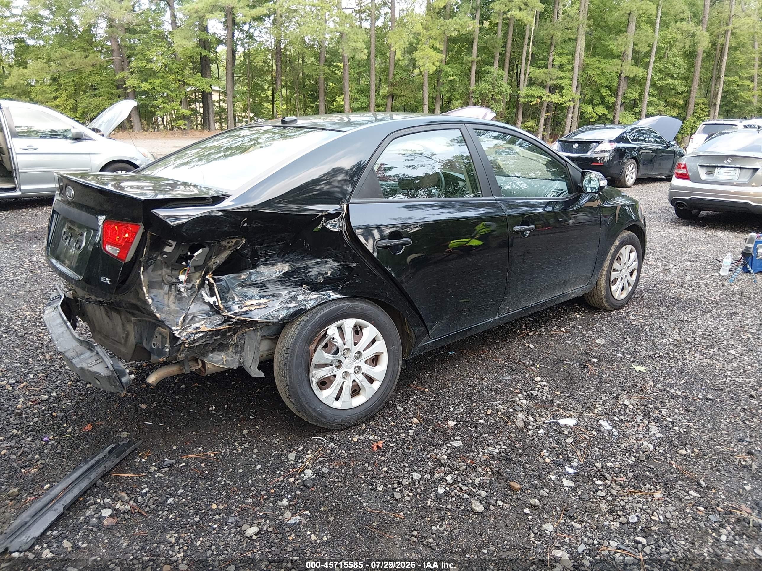 2010 Kia Forte Ex Black vin: KNAFU4A27A5847363