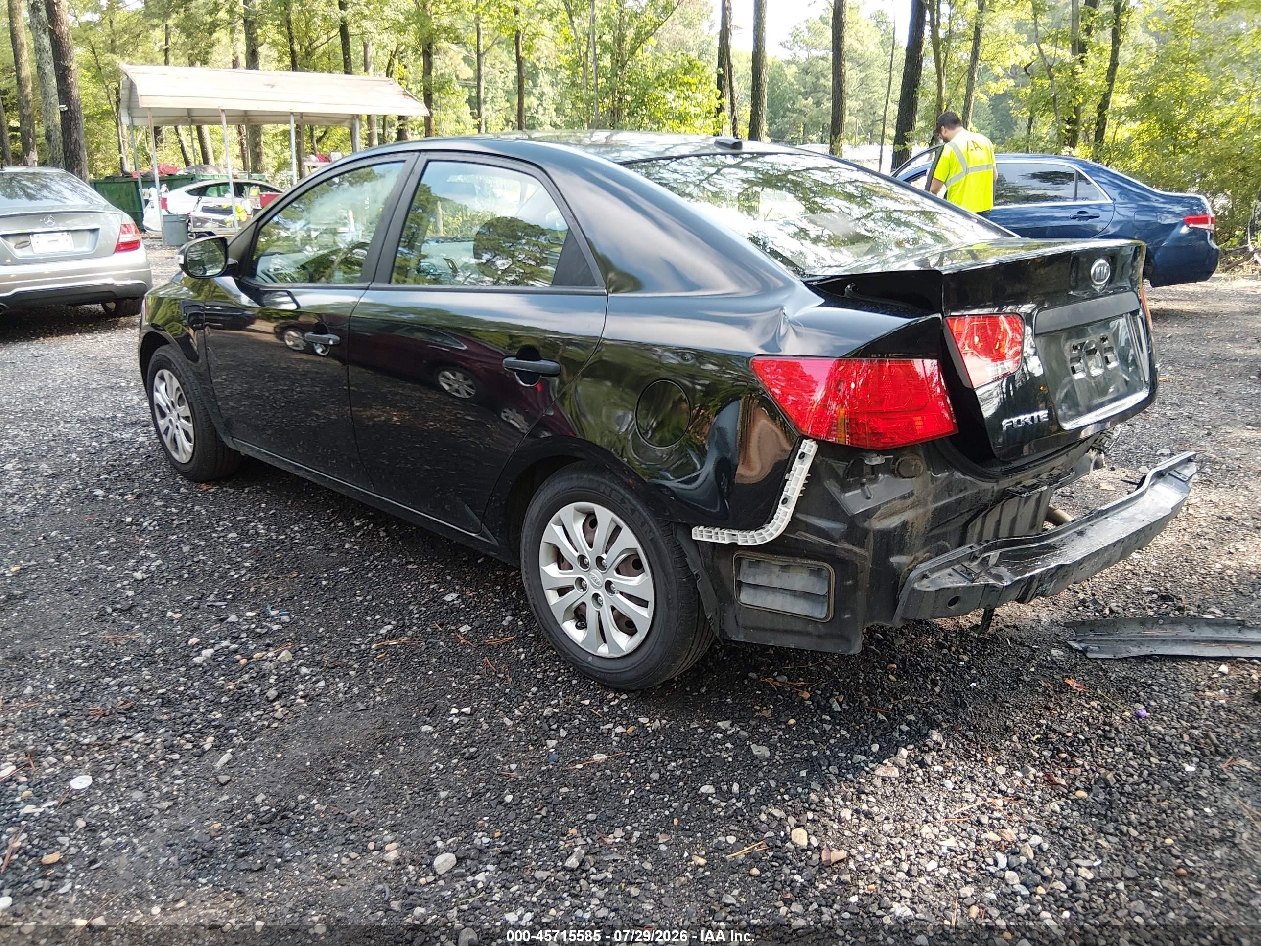 2010 Kia Forte Ex Black vin: KNAFU4A27A5847363