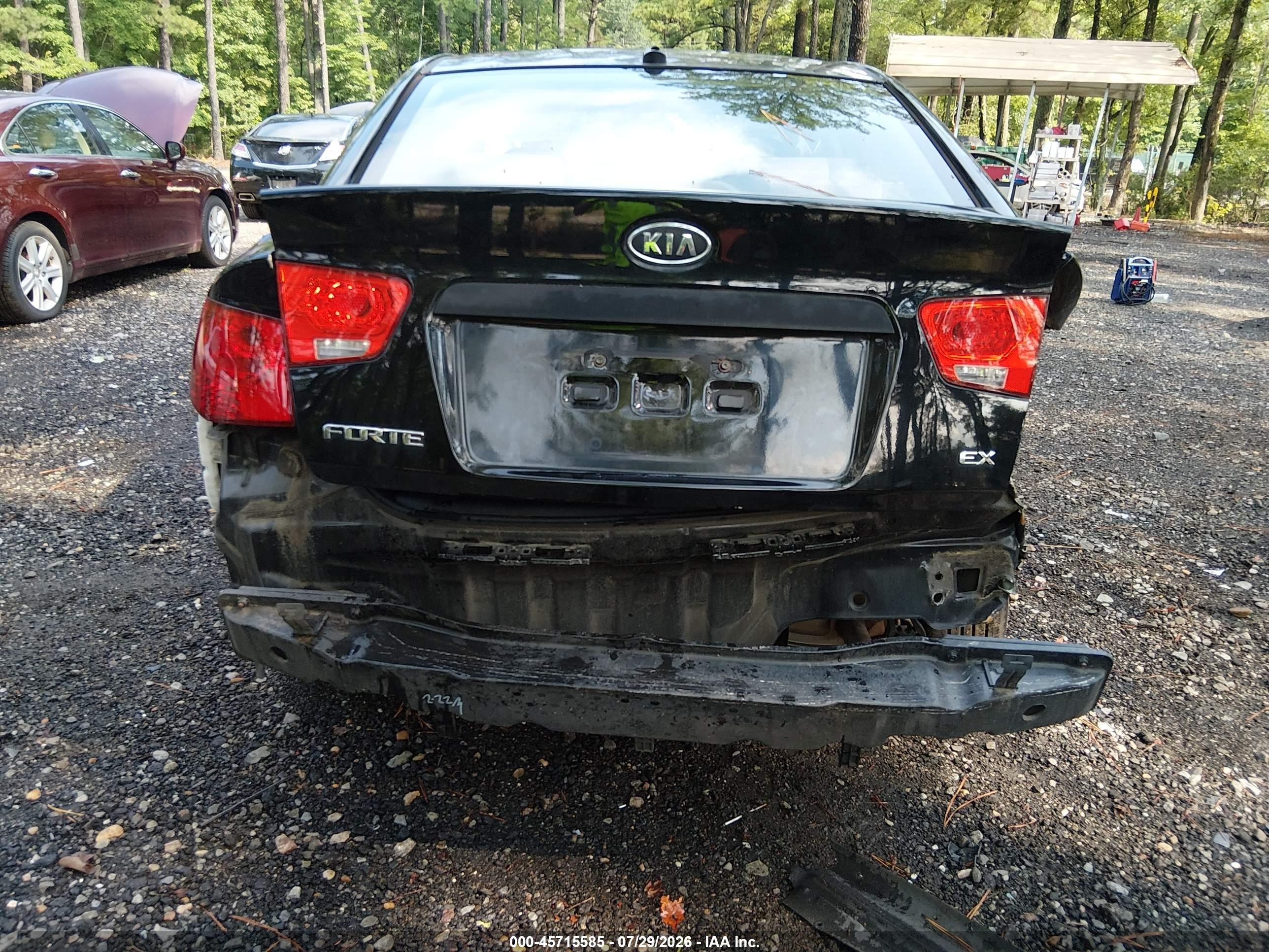 2010 Kia Forte Ex Black vin: KNAFU4A27A5847363