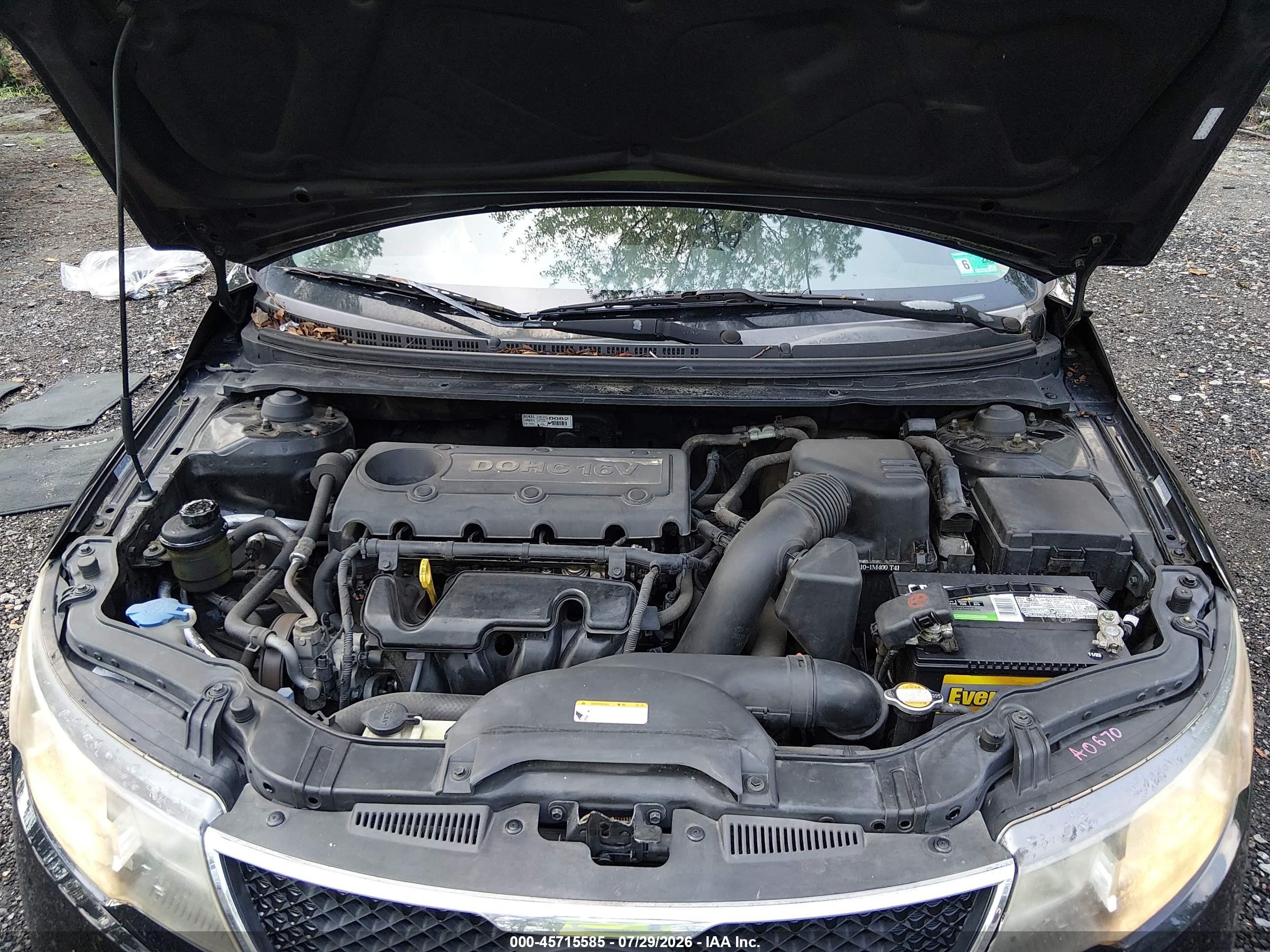 2010 Kia Forte Ex Black vin: KNAFU4A27A5847363