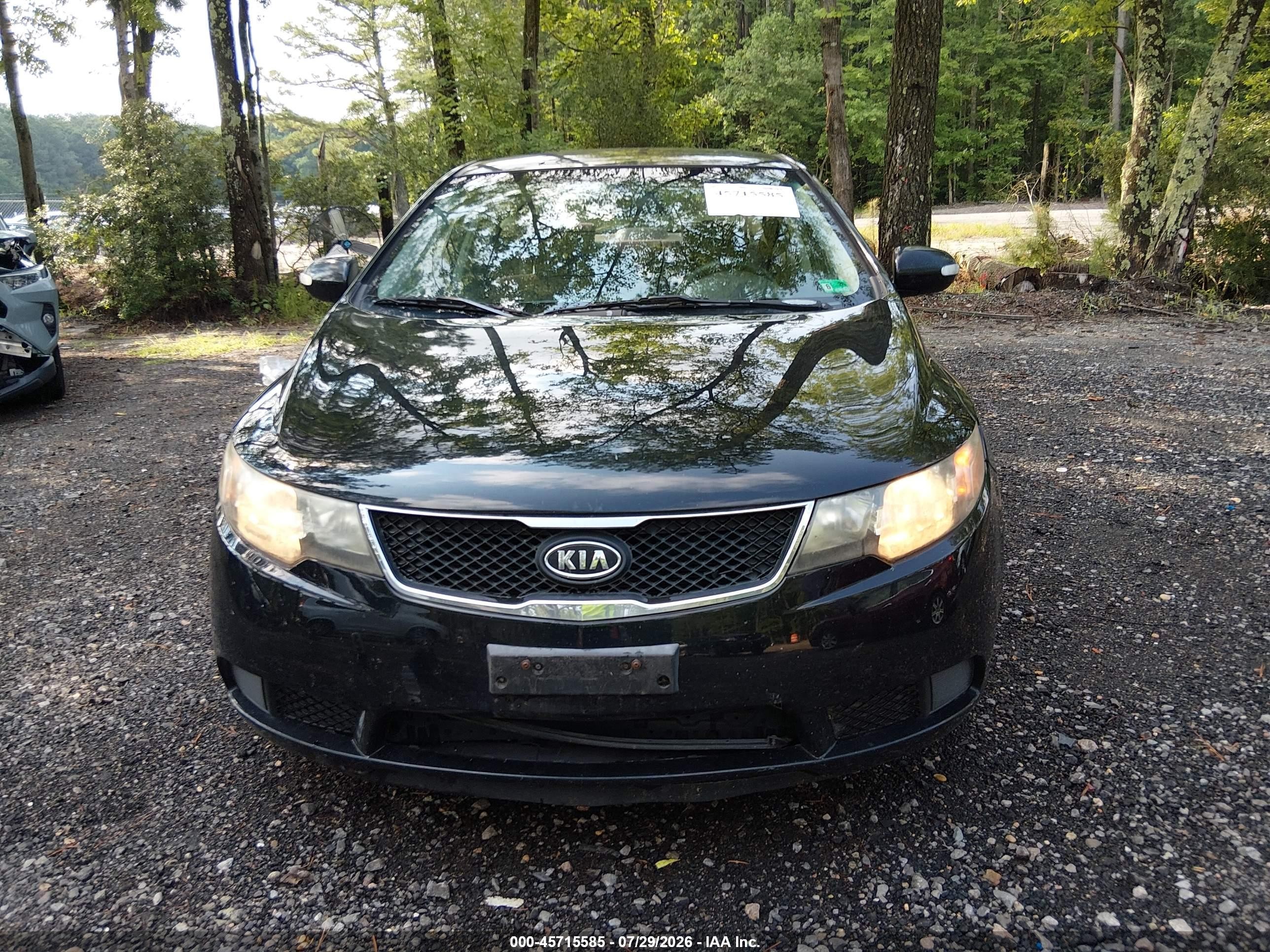 2010 Kia Forte Ex Black vin: KNAFU4A27A5847363