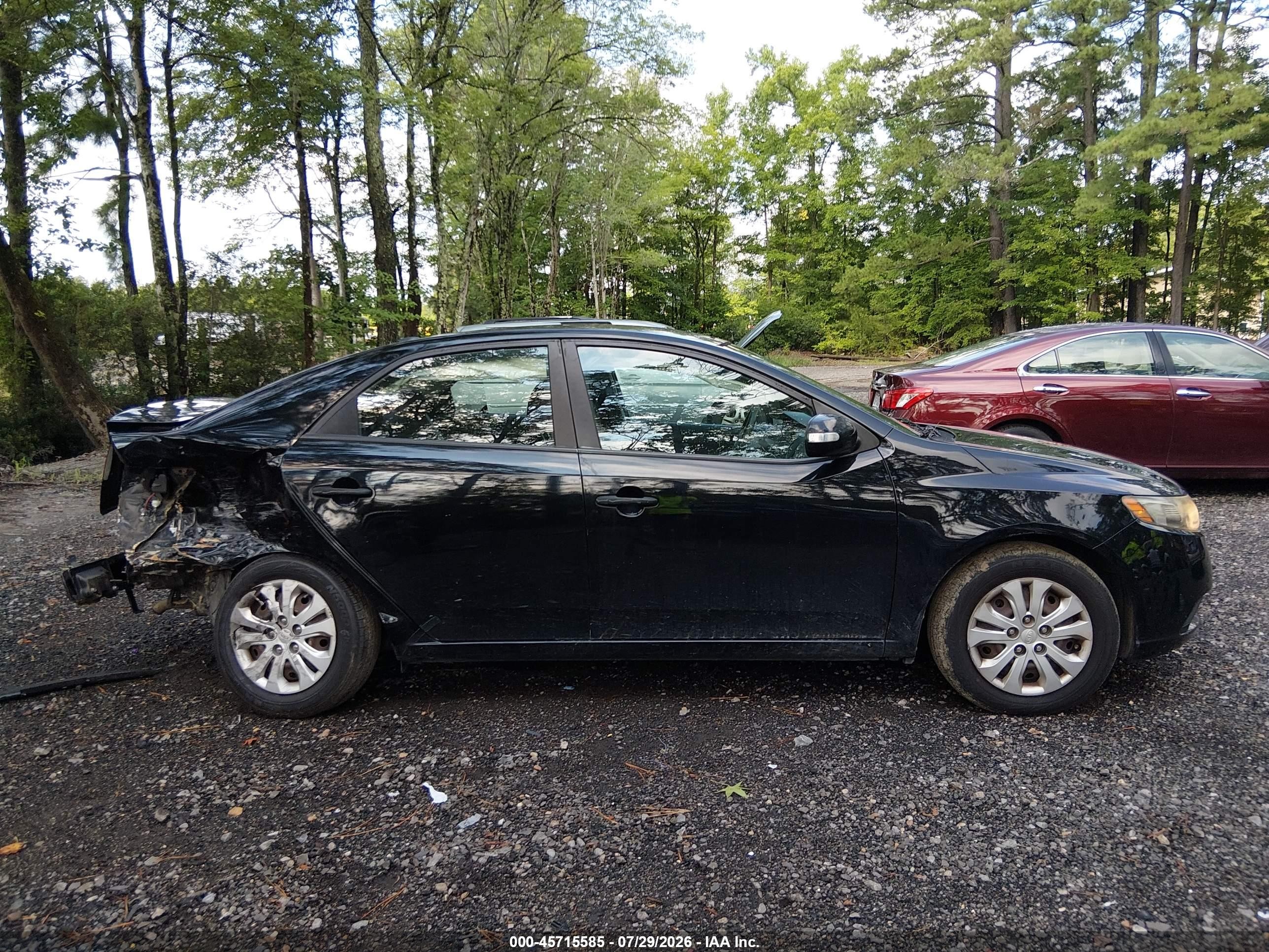 2010 Kia Forte Ex Black vin: KNAFU4A27A5847363