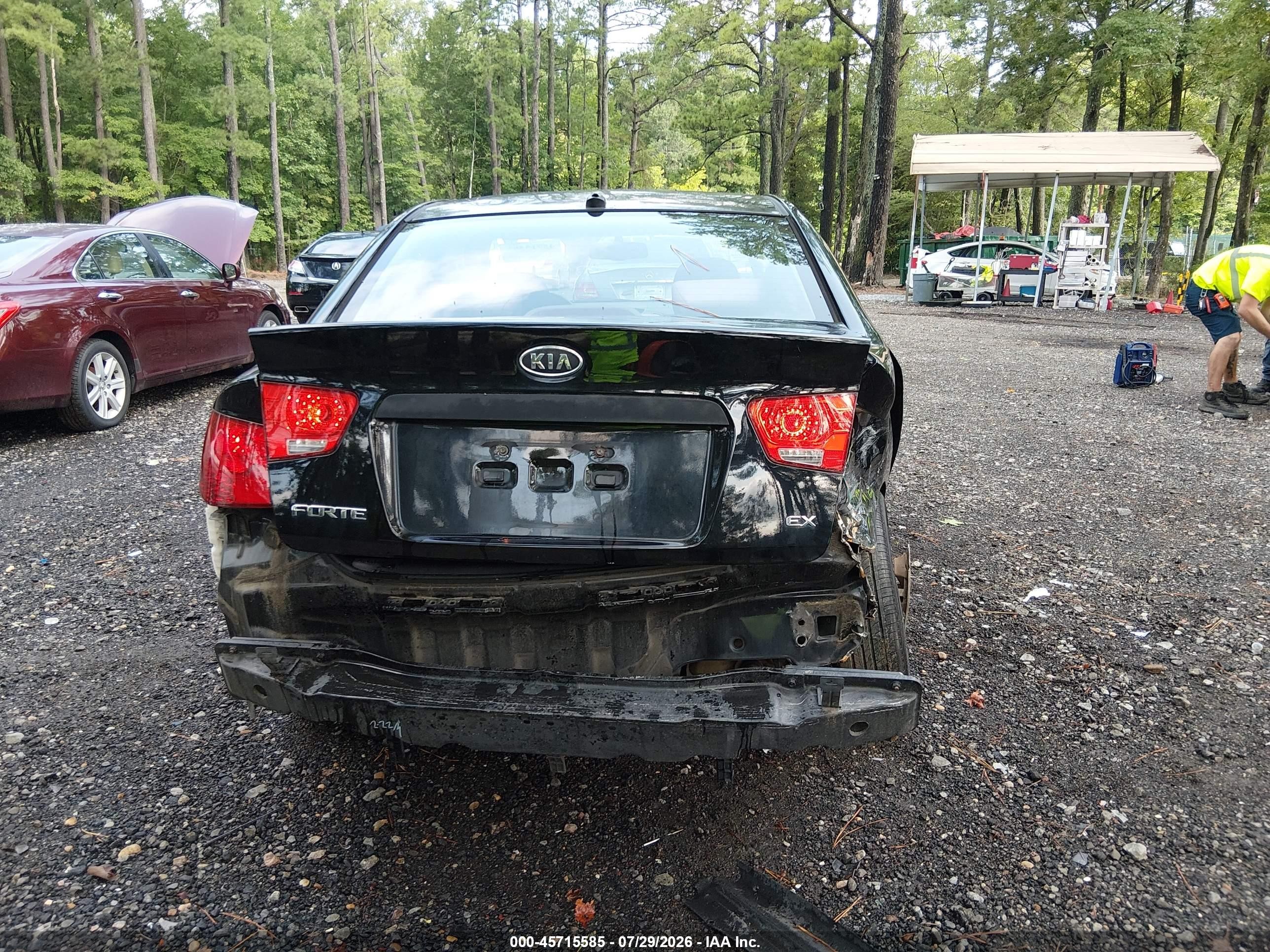 2010 Kia Forte Ex Black vin: KNAFU4A27A5847363