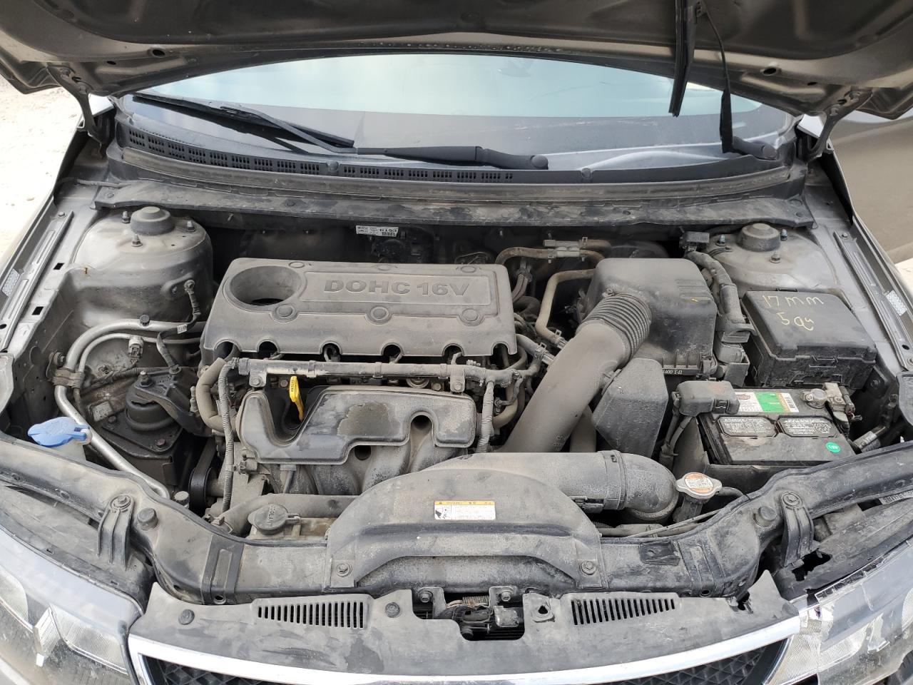 2010 Kia Forte Ex Серый vin: KNAFU4A27A5855303