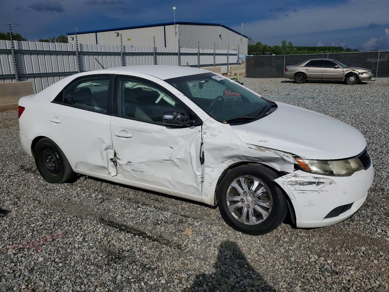 2010 Kia Forte Ex White vin: KNAFU4A27A5856645
