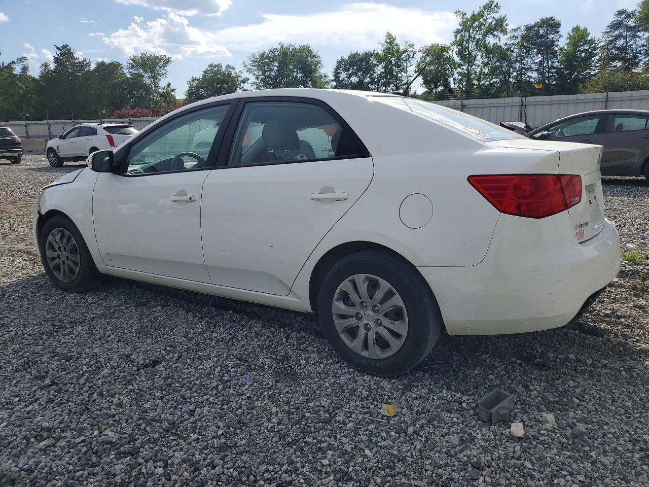 2010 Kia Forte Ex White vin: KNAFU4A27A5856645
