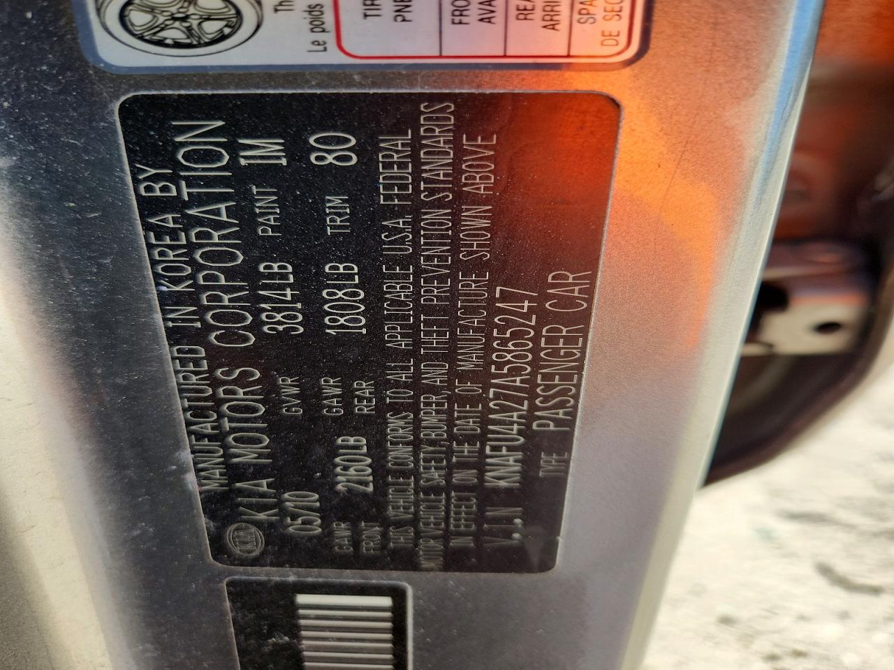 2010 Kia Forte Ex Gray vin: KNAFU4A27A5865247