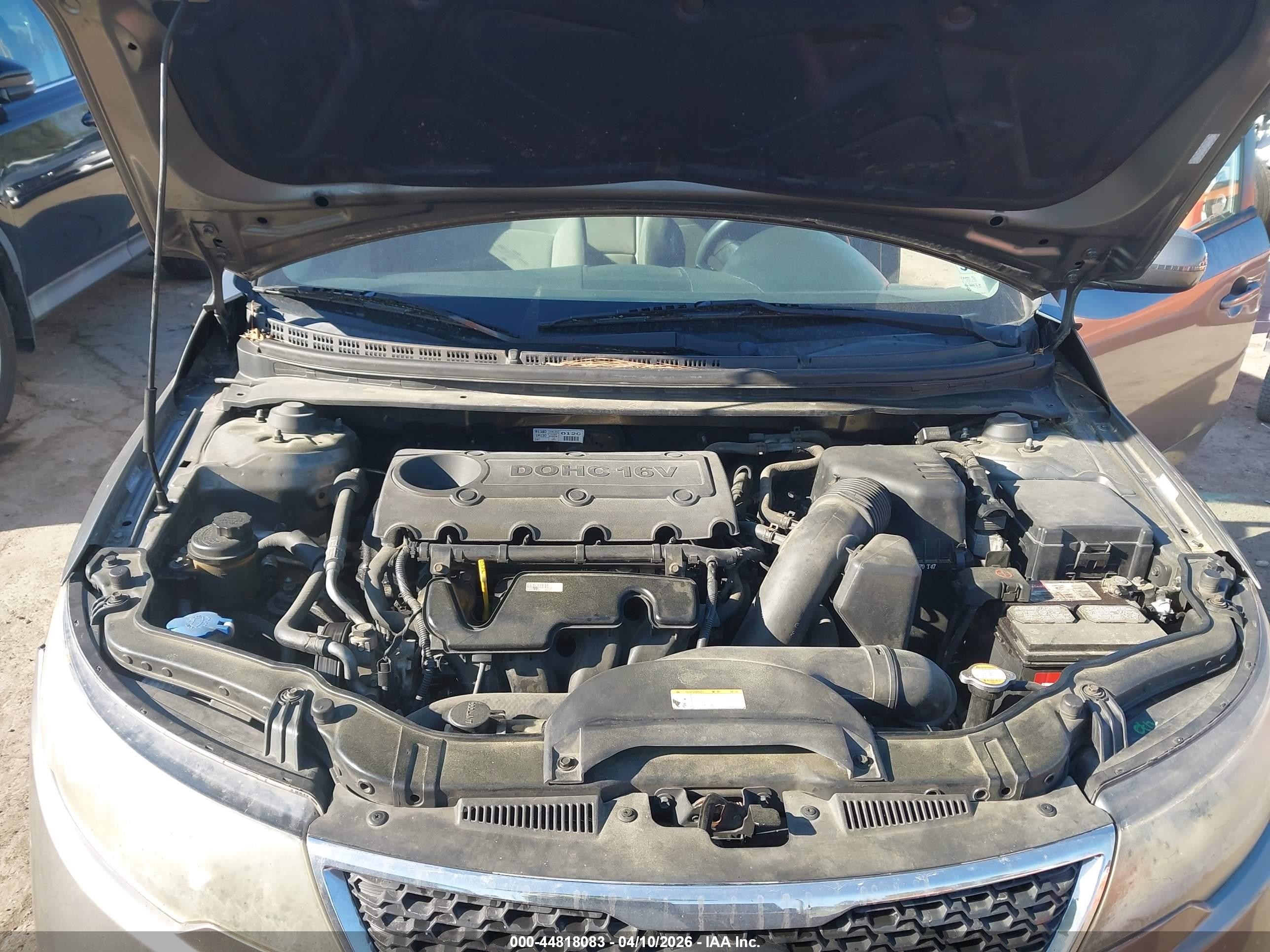 2011 Kia Forte Ex Brown vin: KNAFU4A27B5434005