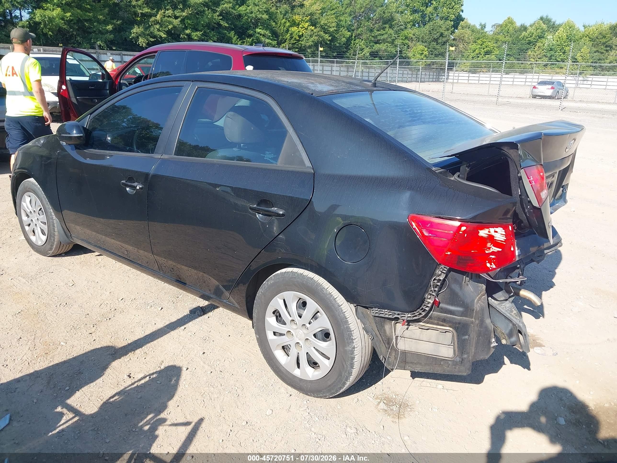 2011 Kia Forte Ex Черный vin: KNAFU4A27B5466338