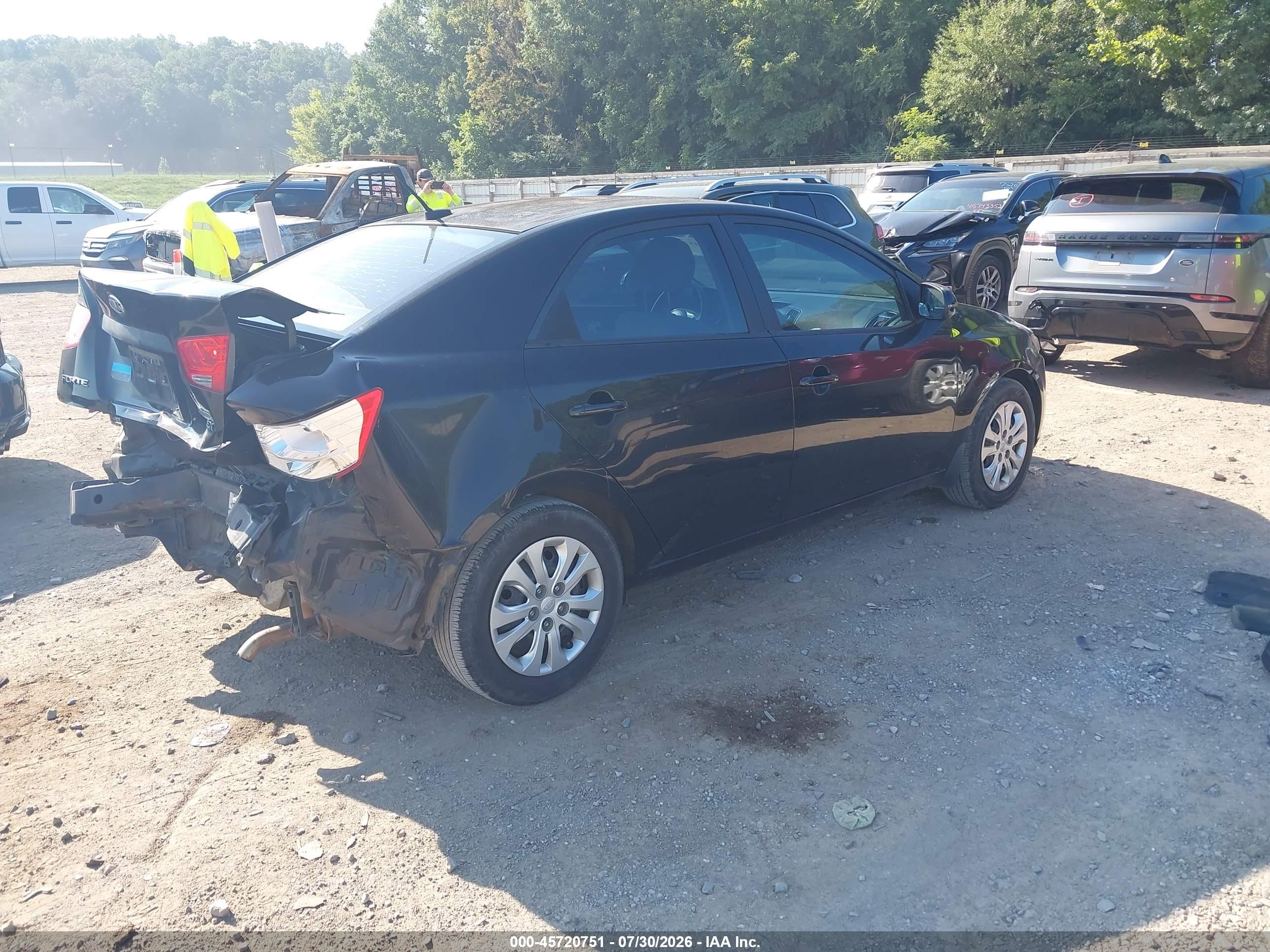 2011 Kia Forte Ex Черный vin: KNAFU4A27B5466338