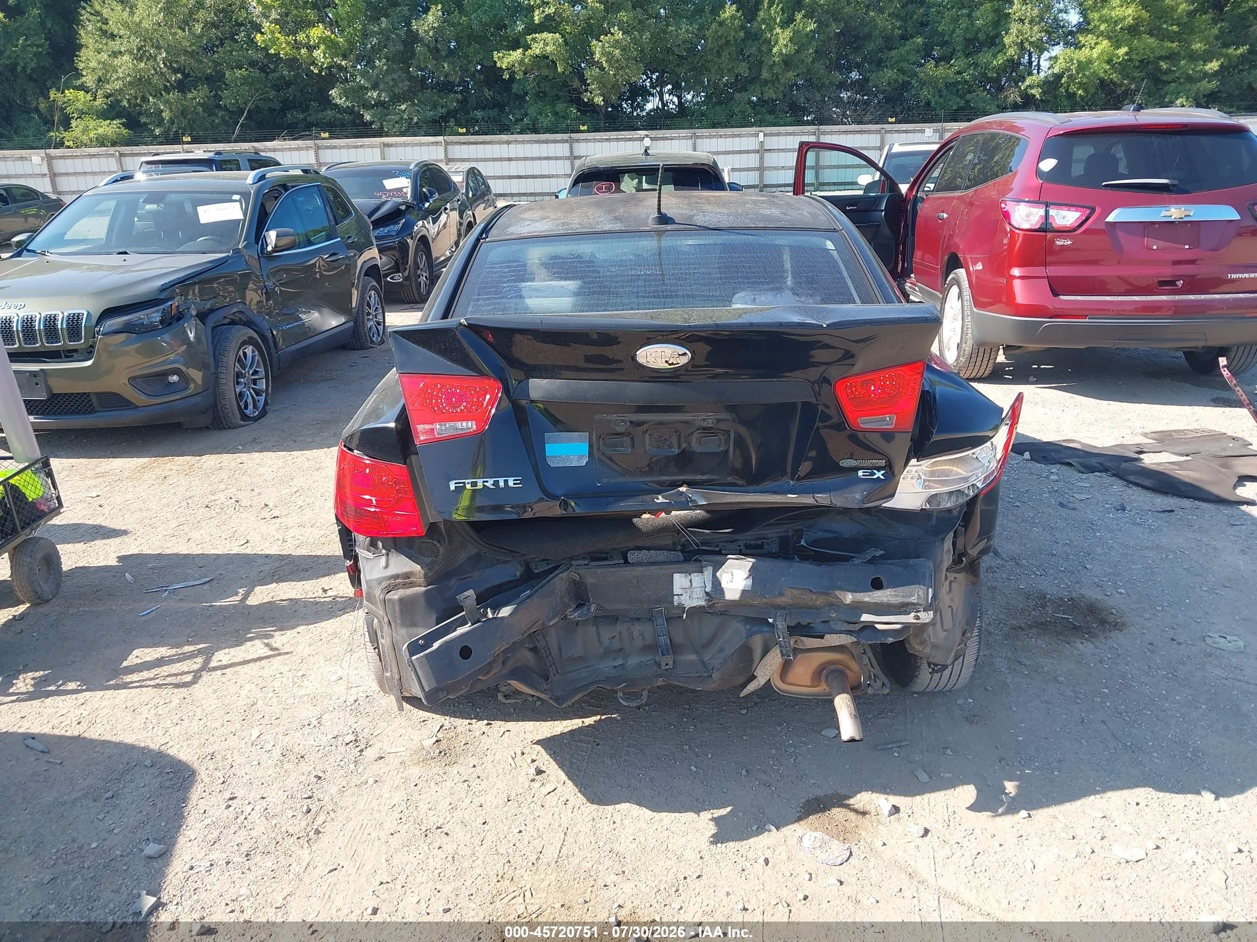 2011 Kia Forte Ex Черный vin: KNAFU4A27B5466338