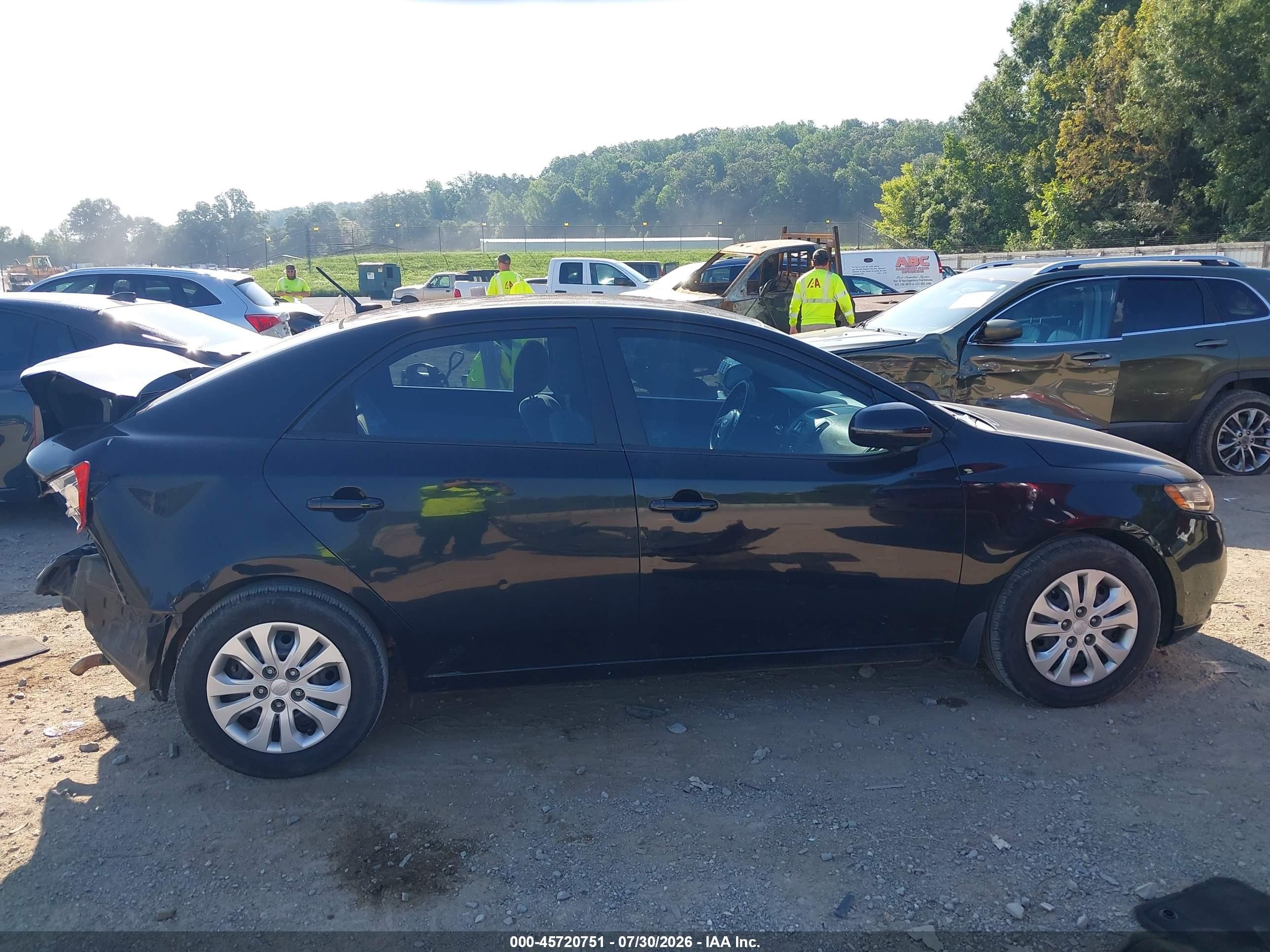 2011 Kia Forte Ex Черный vin: KNAFU4A27B5466338