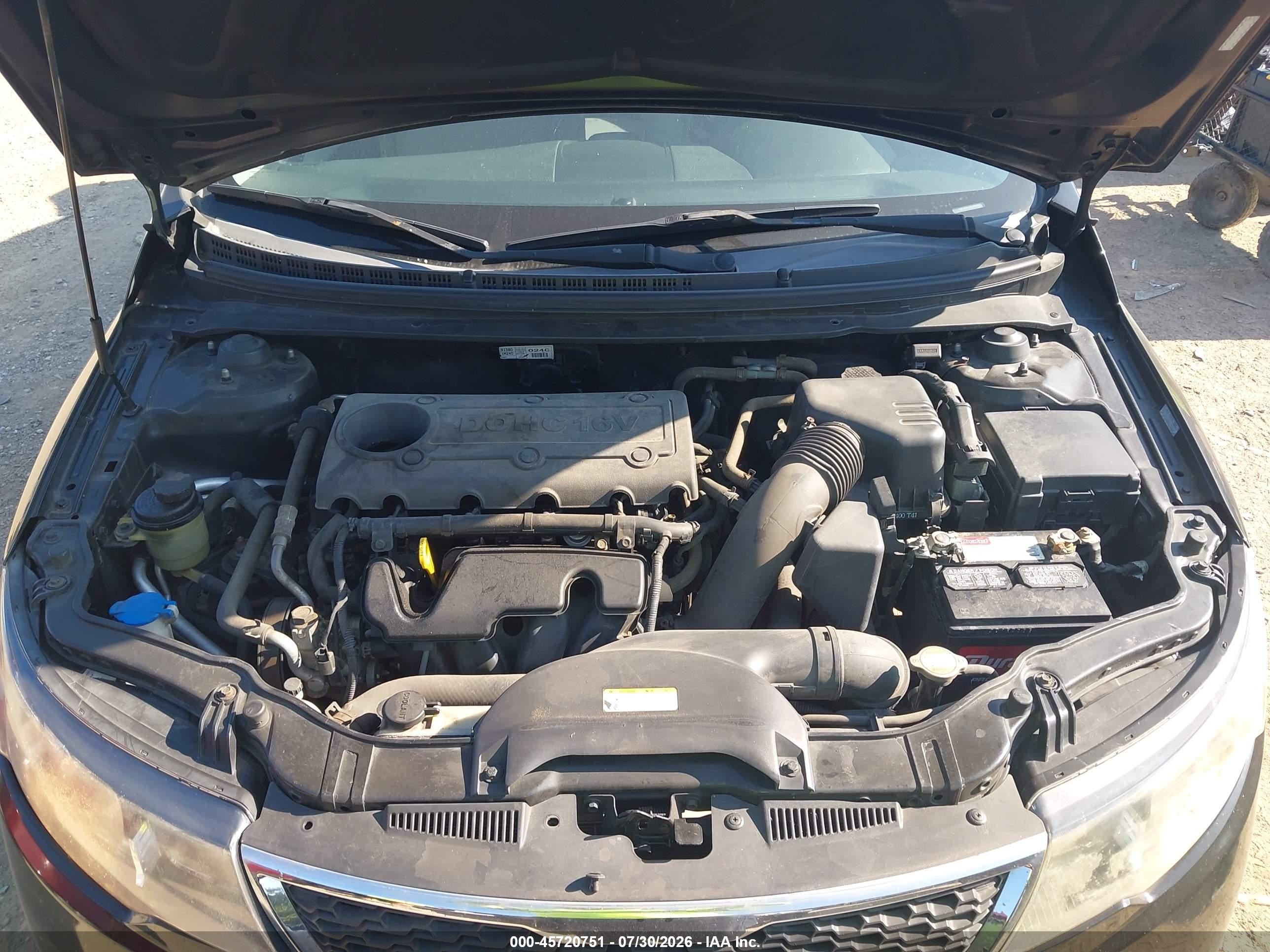 2011 Kia Forte Ex Черный vin: KNAFU4A27B5466338