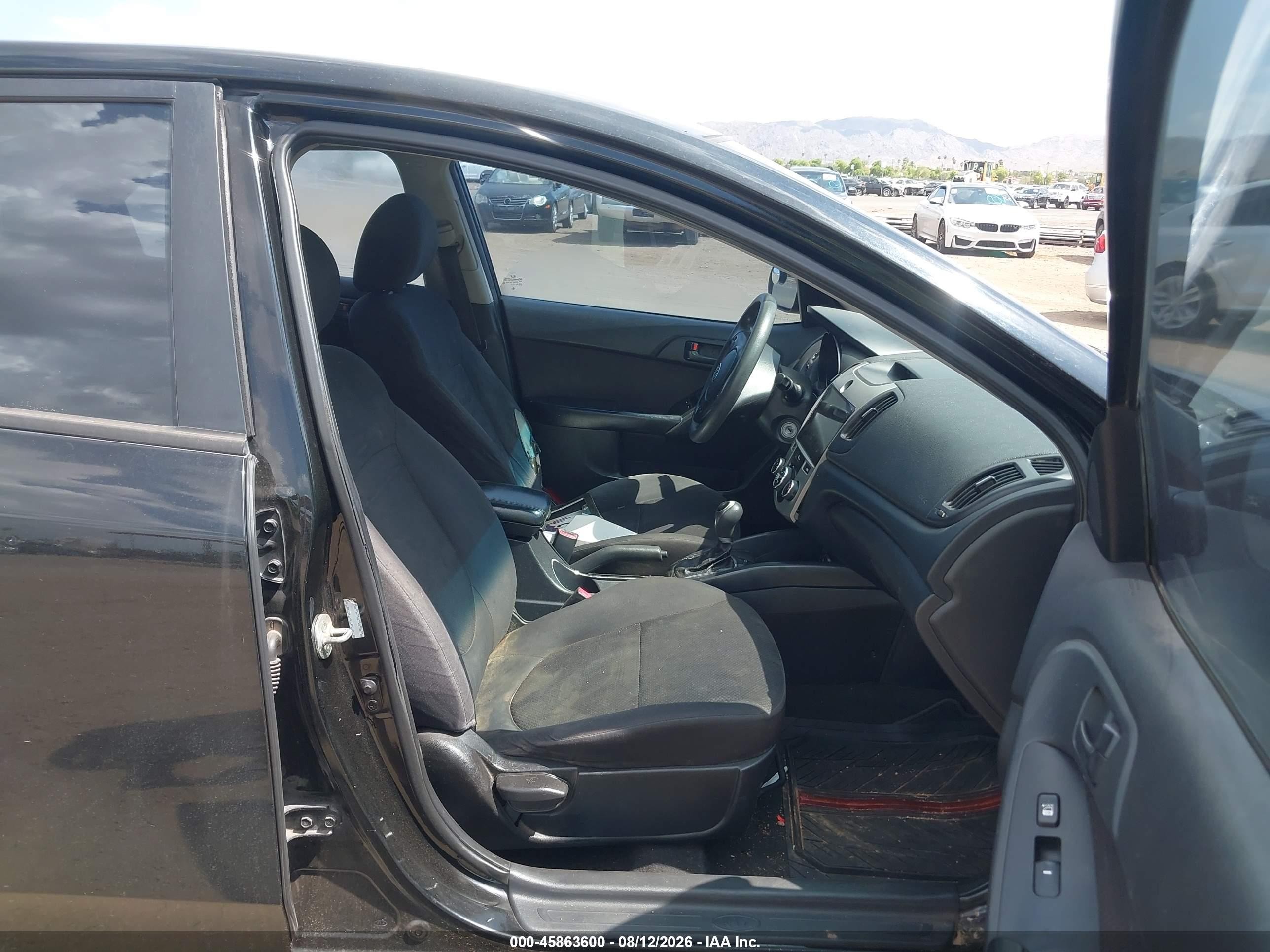 2012 Kia Forte Ex Черный vin: KNAFU4A27C5590854