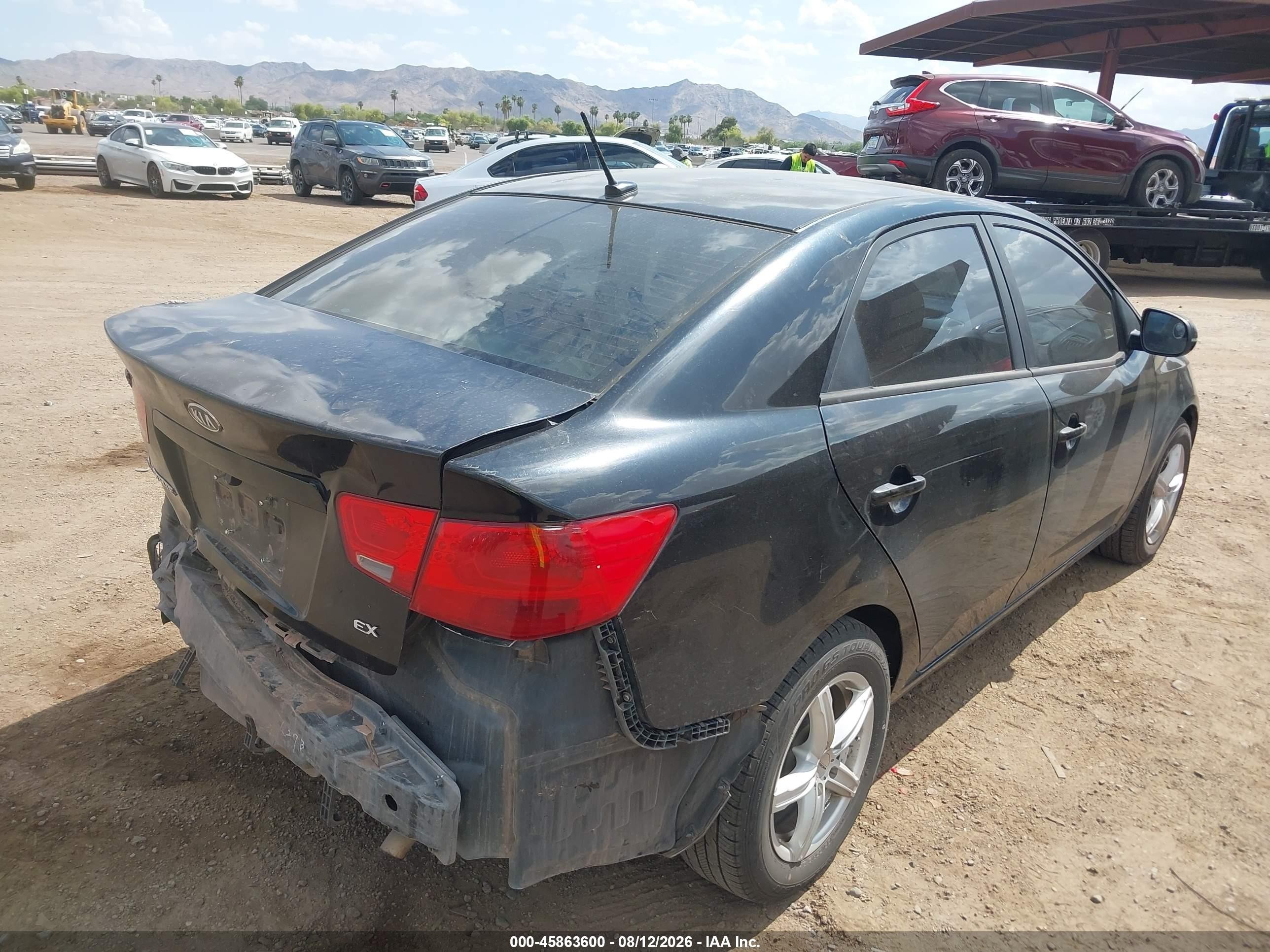 2012 Kia Forte Ex Черный vin: KNAFU4A27C5590854
