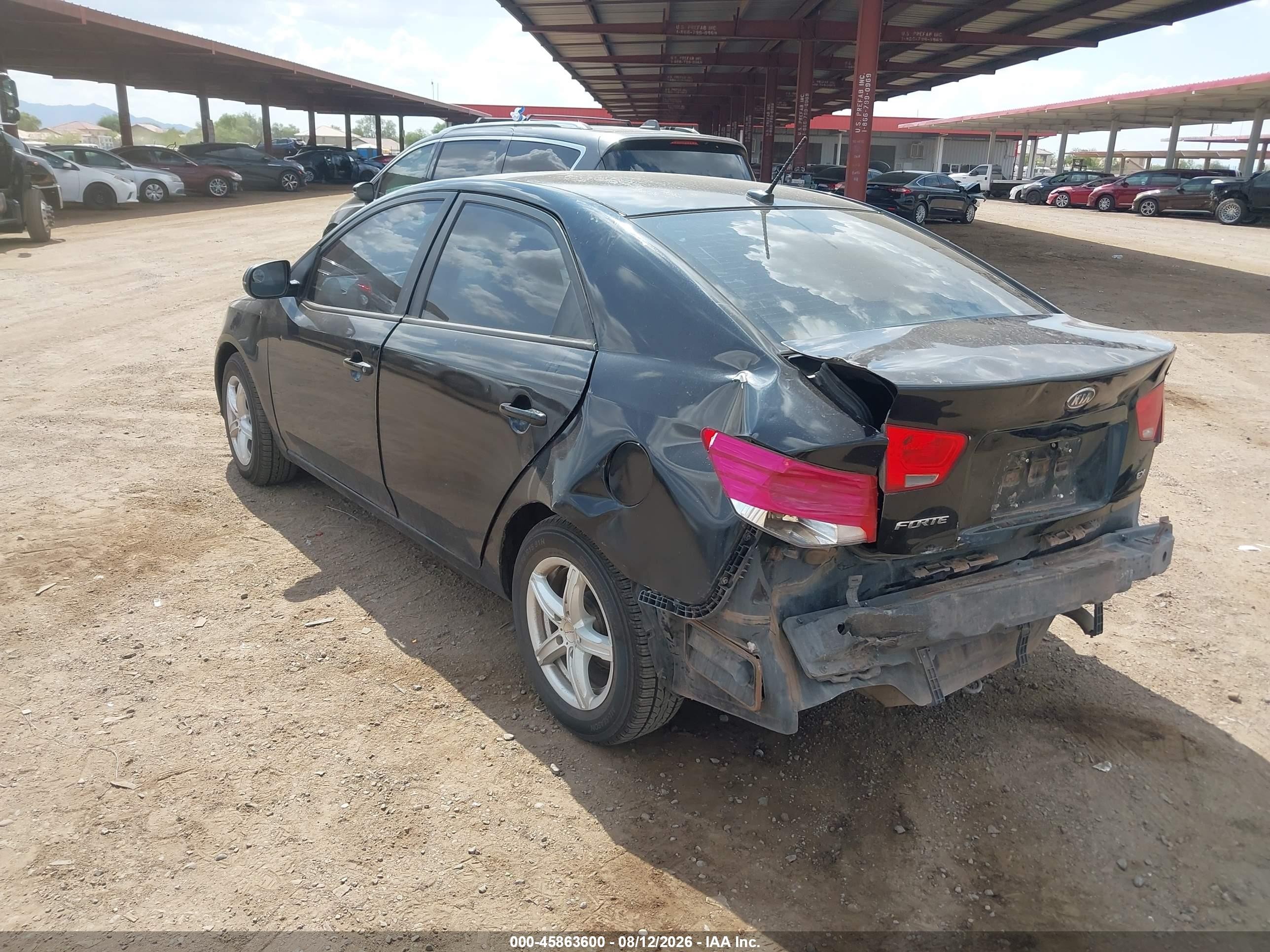 2012 Kia Forte Ex Черный vin: KNAFU4A27C5590854