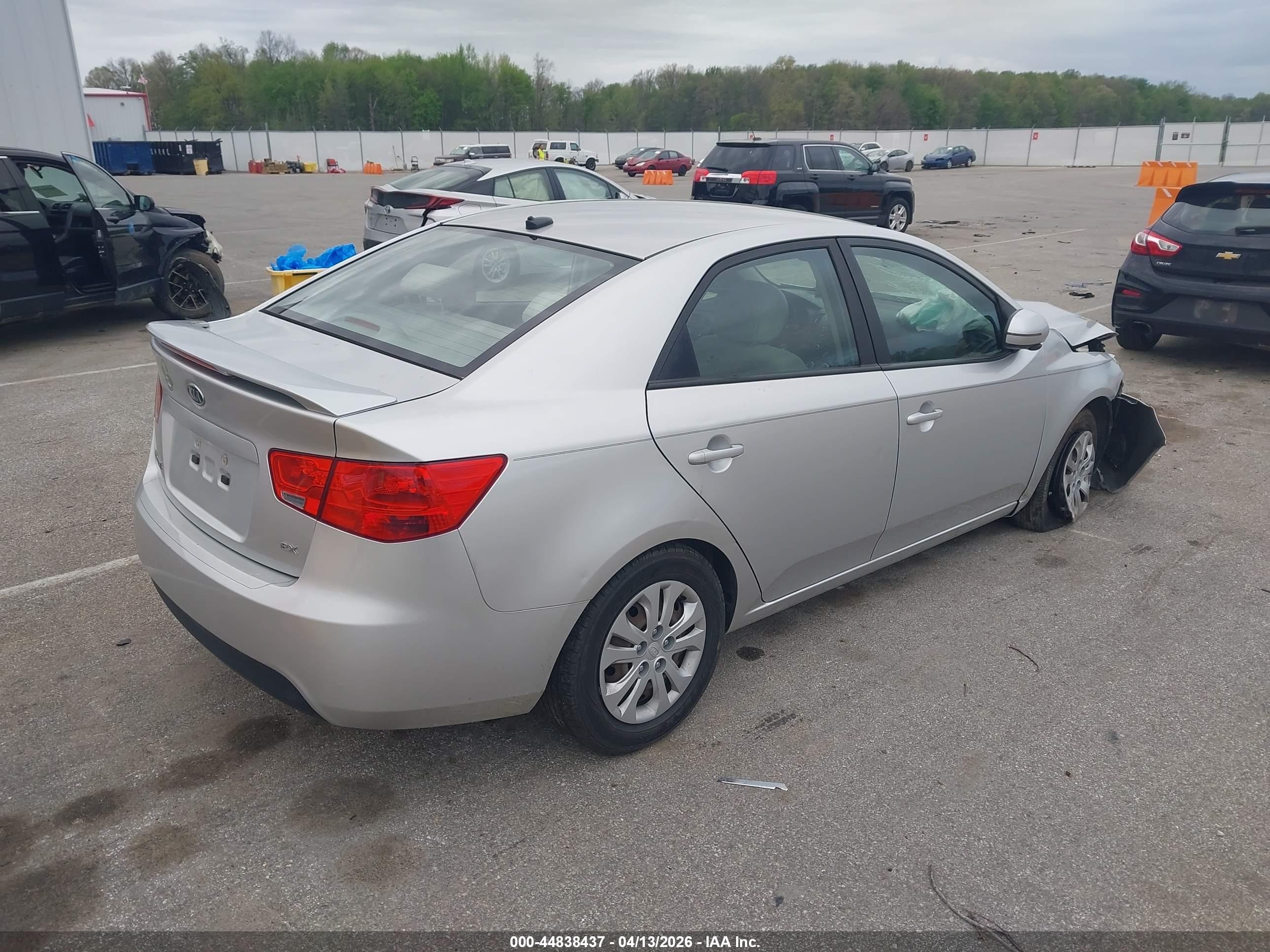 2012 Kia Forte Ex Silver vin: KNAFU4A27C5610133