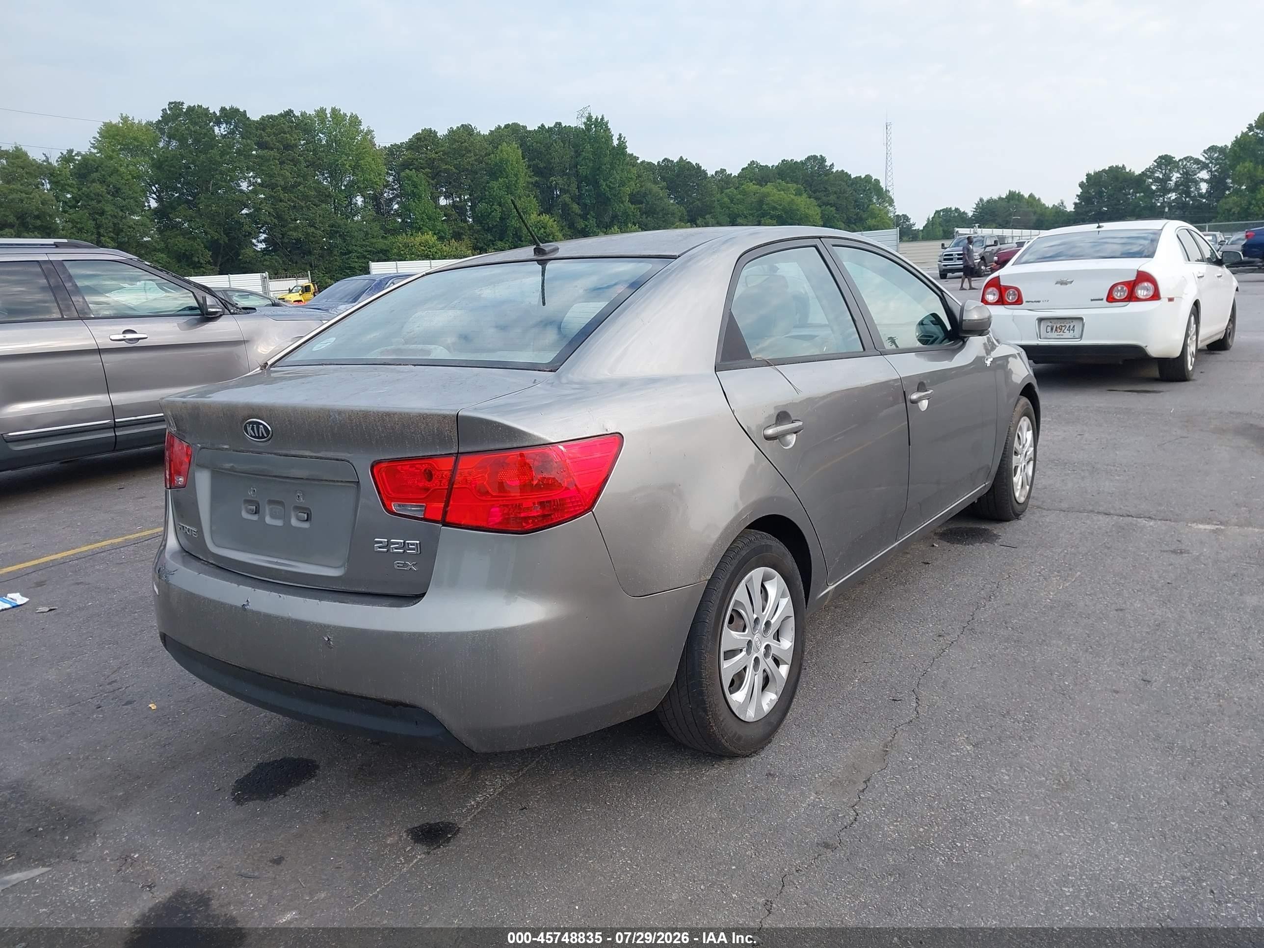 2012 Kia Forte Ex Серый vin: KNAFU4A27C5614053