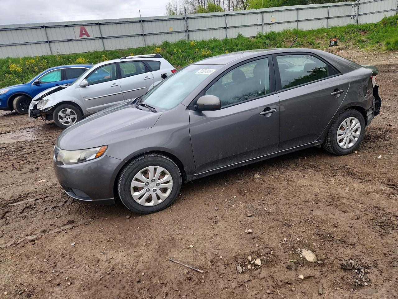 2013 Kia Forte Ex Gray vin: KNAFU4A27D5724117