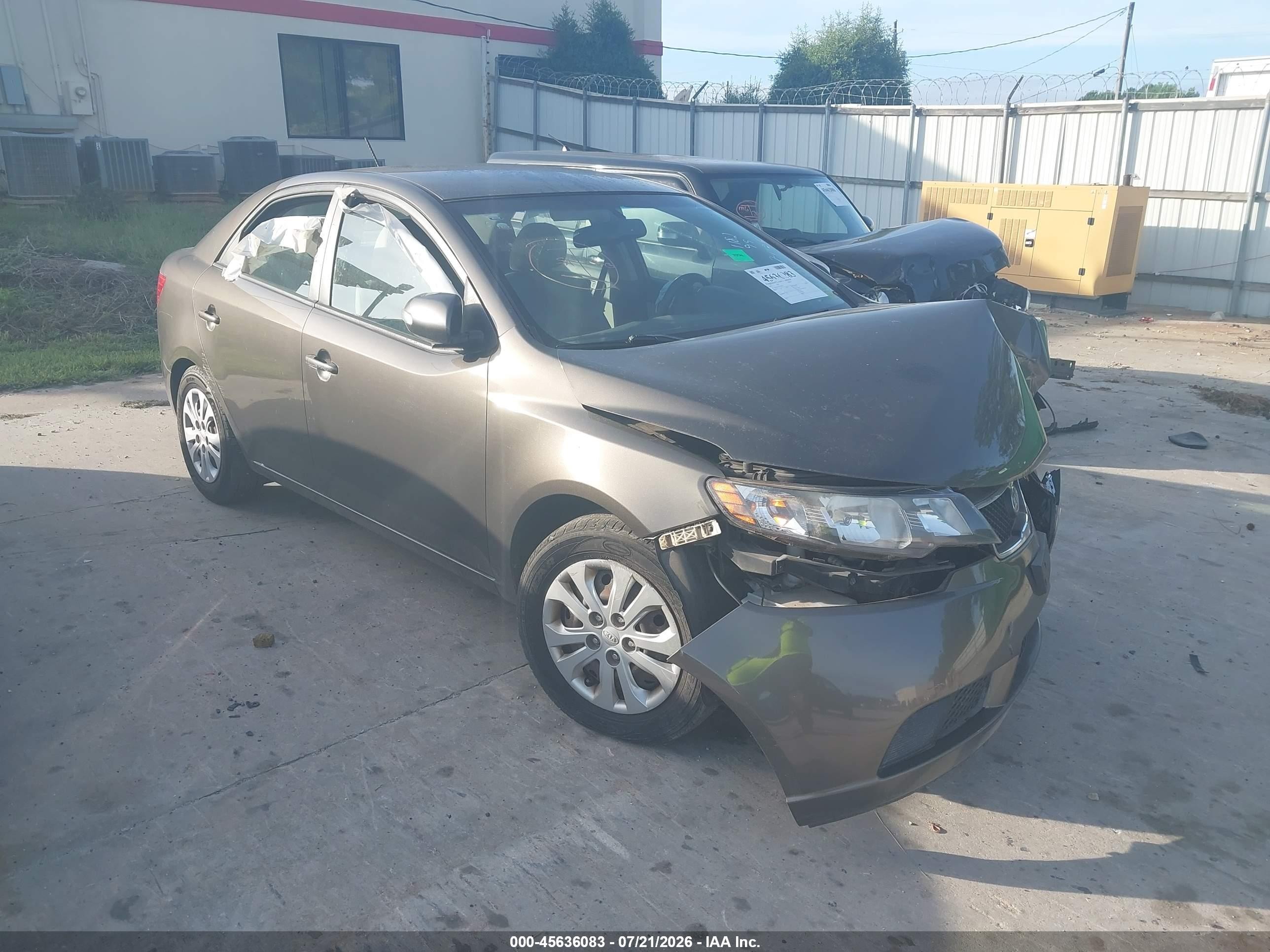 2010 Kia Forte Ex Brown vin: KNAFU4A28A5241182