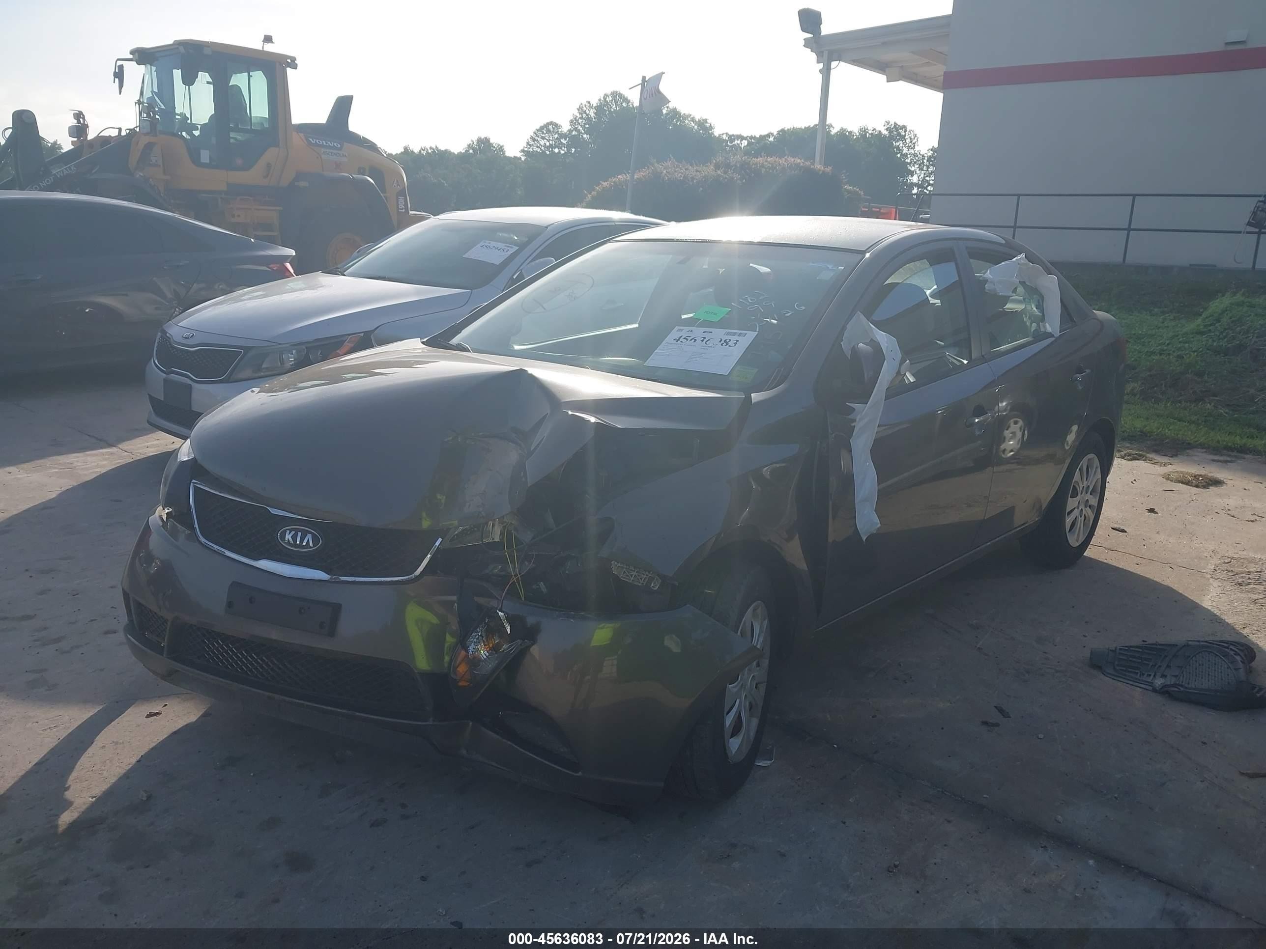 2010 Kia Forte Ex Brown vin: KNAFU4A28A5241182