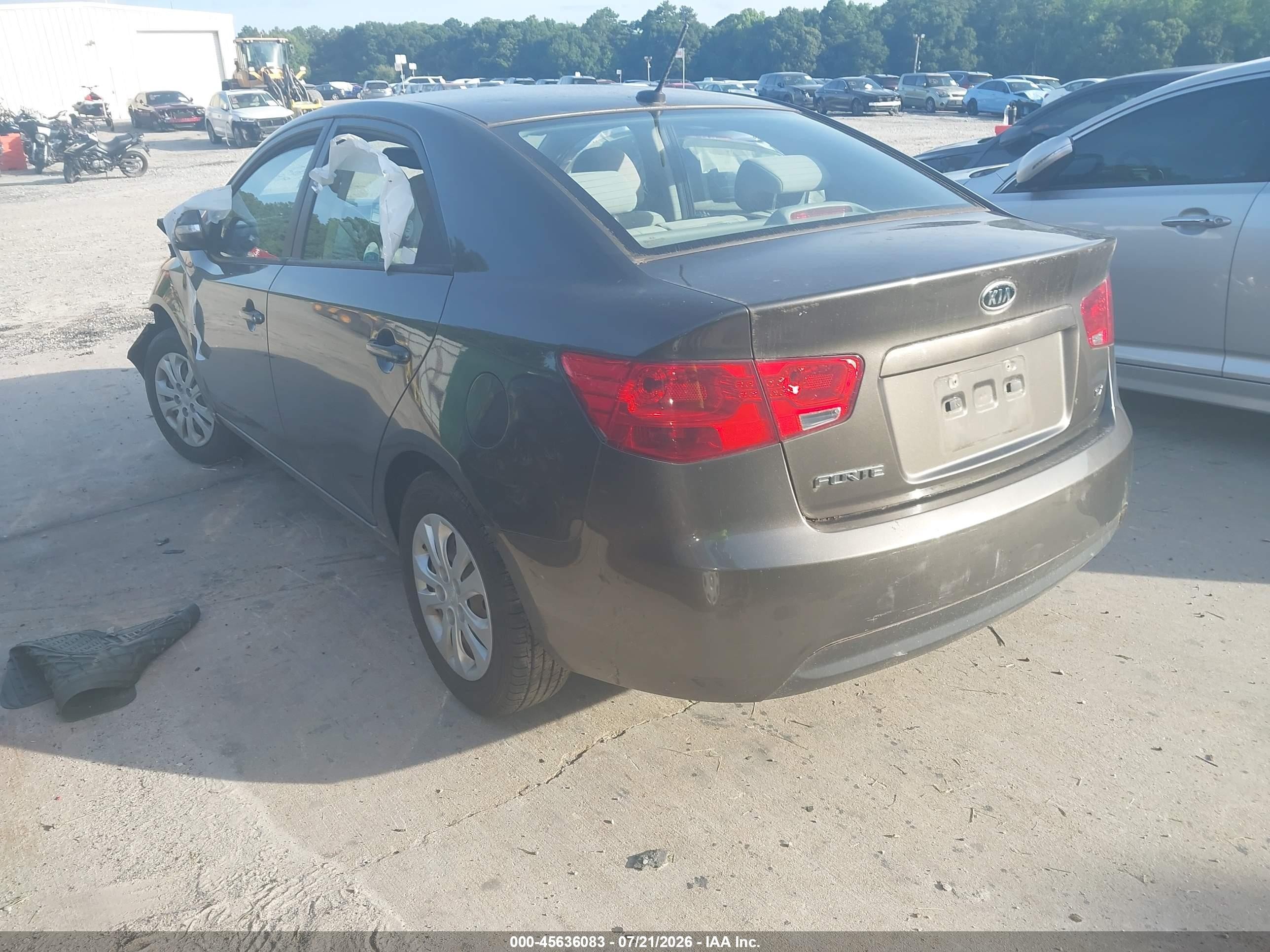 2010 Kia Forte Ex Brown vin: KNAFU4A28A5241182