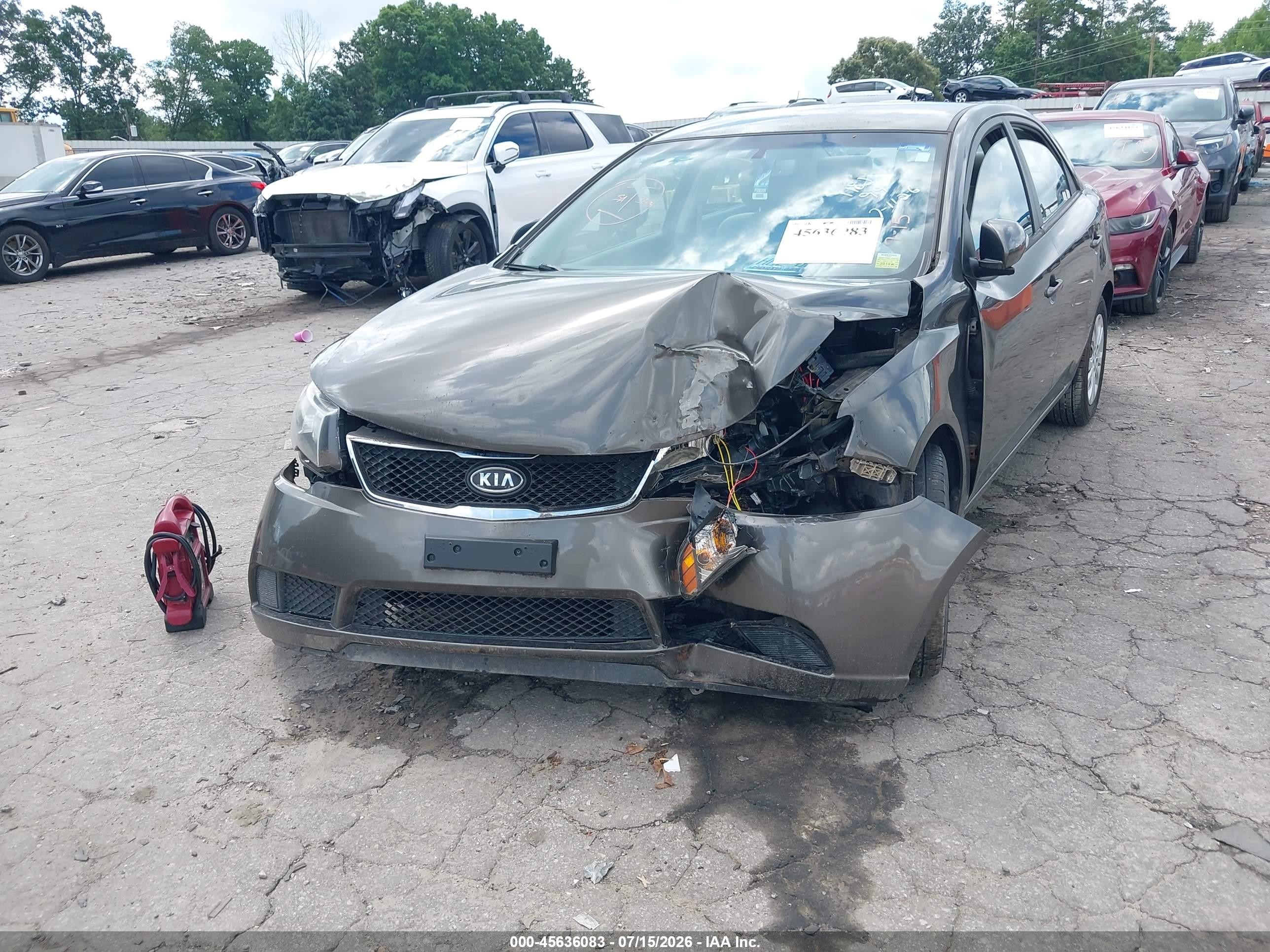 2010 Kia Forte Ex Brown vin: KNAFU4A28A5241182