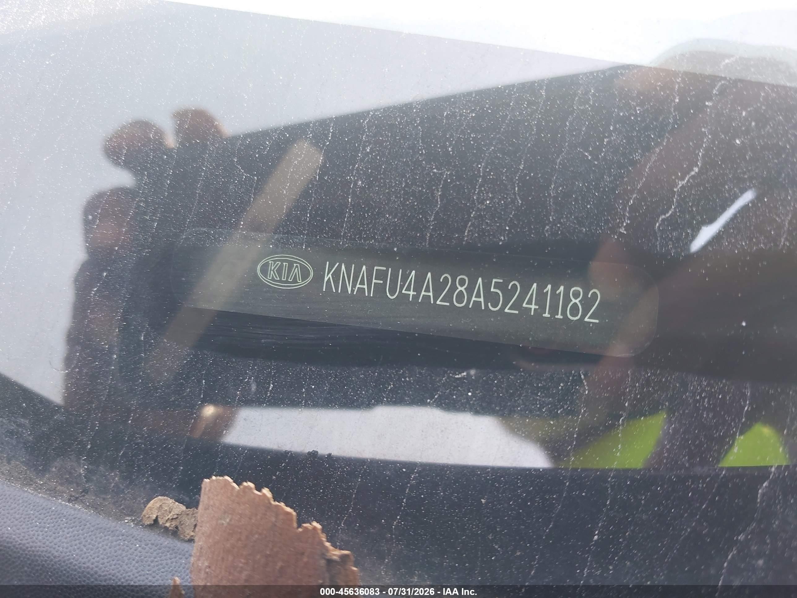2010 Kia Forte Ex Brown vin: KNAFU4A28A5241182