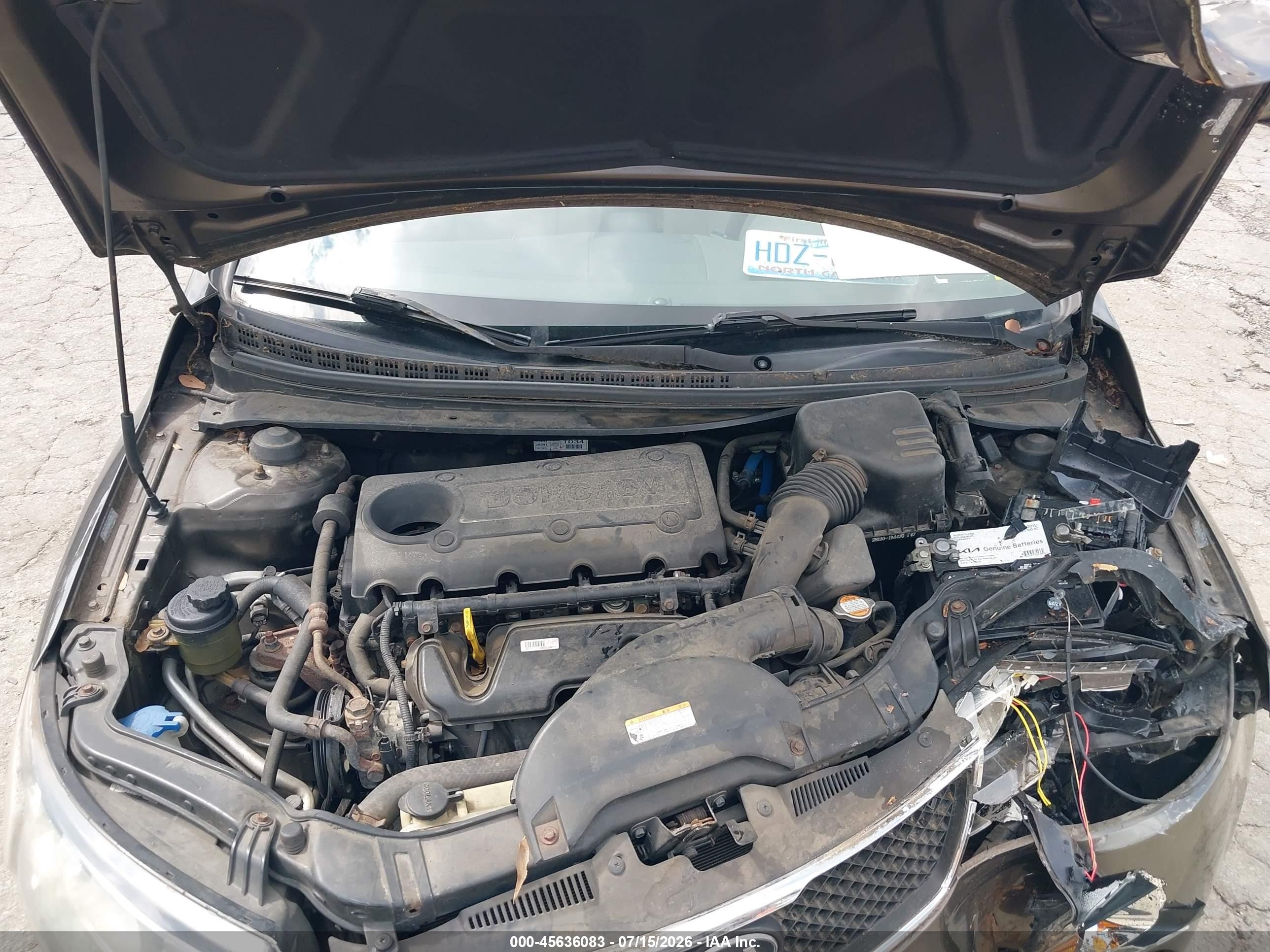 2010 Kia Forte Ex Brown vin: KNAFU4A28A5241182
